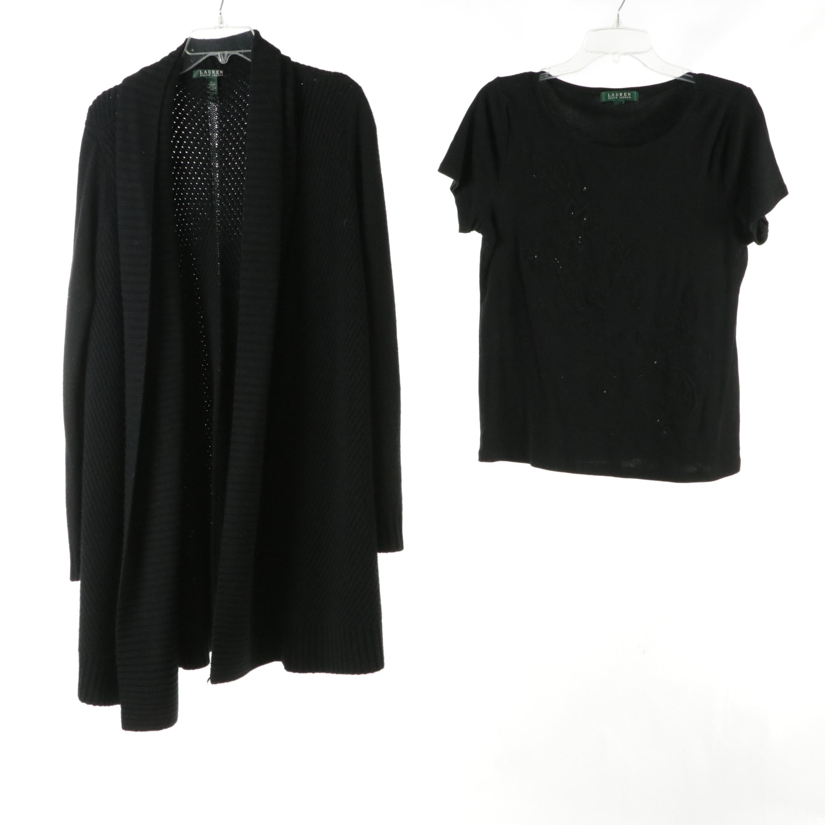 Lauren by Ralph Lauren Tuxedo Jacket & Trousers, Tops, Turtlenecks & Knit Jacket