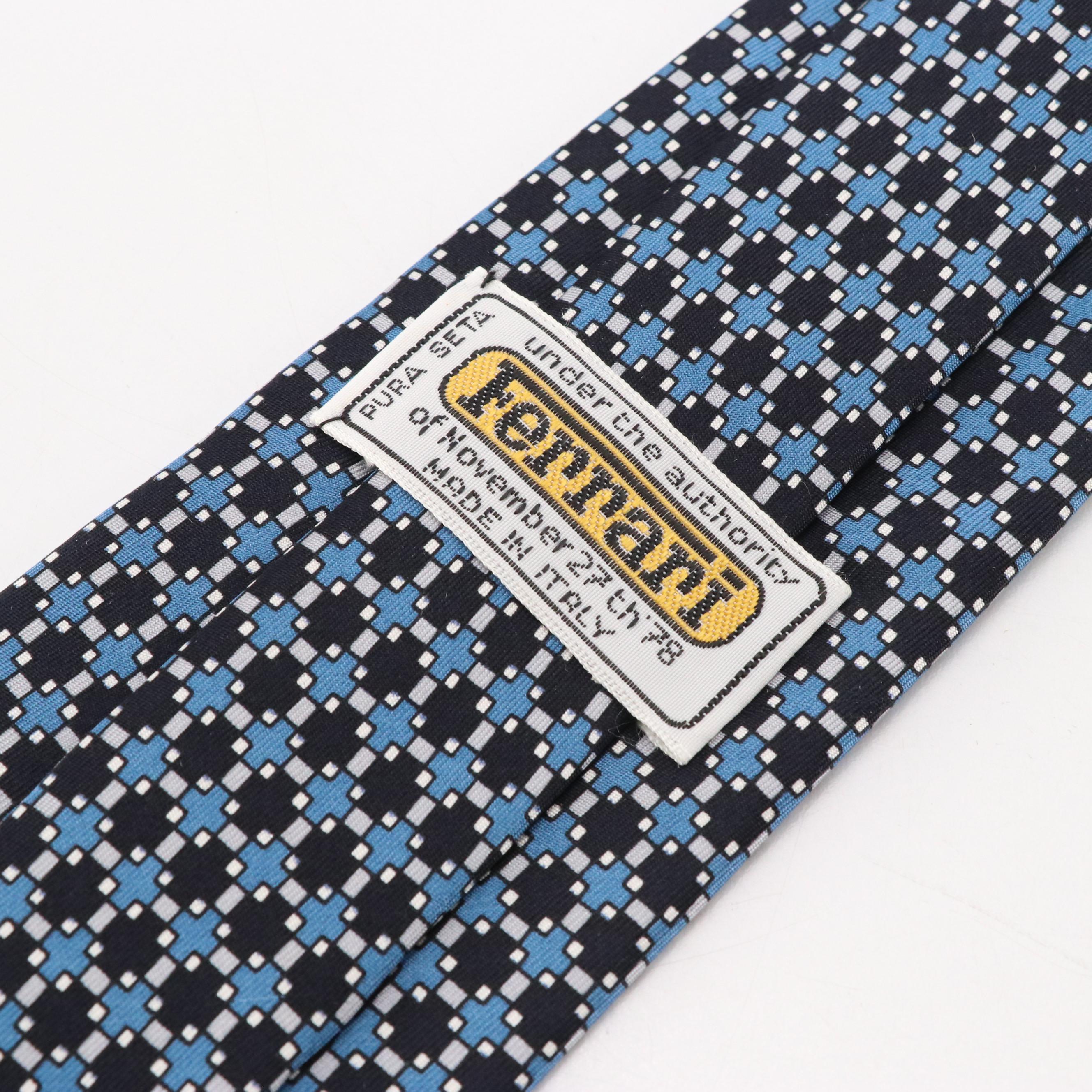 Ferrari Printed Silk Necktie