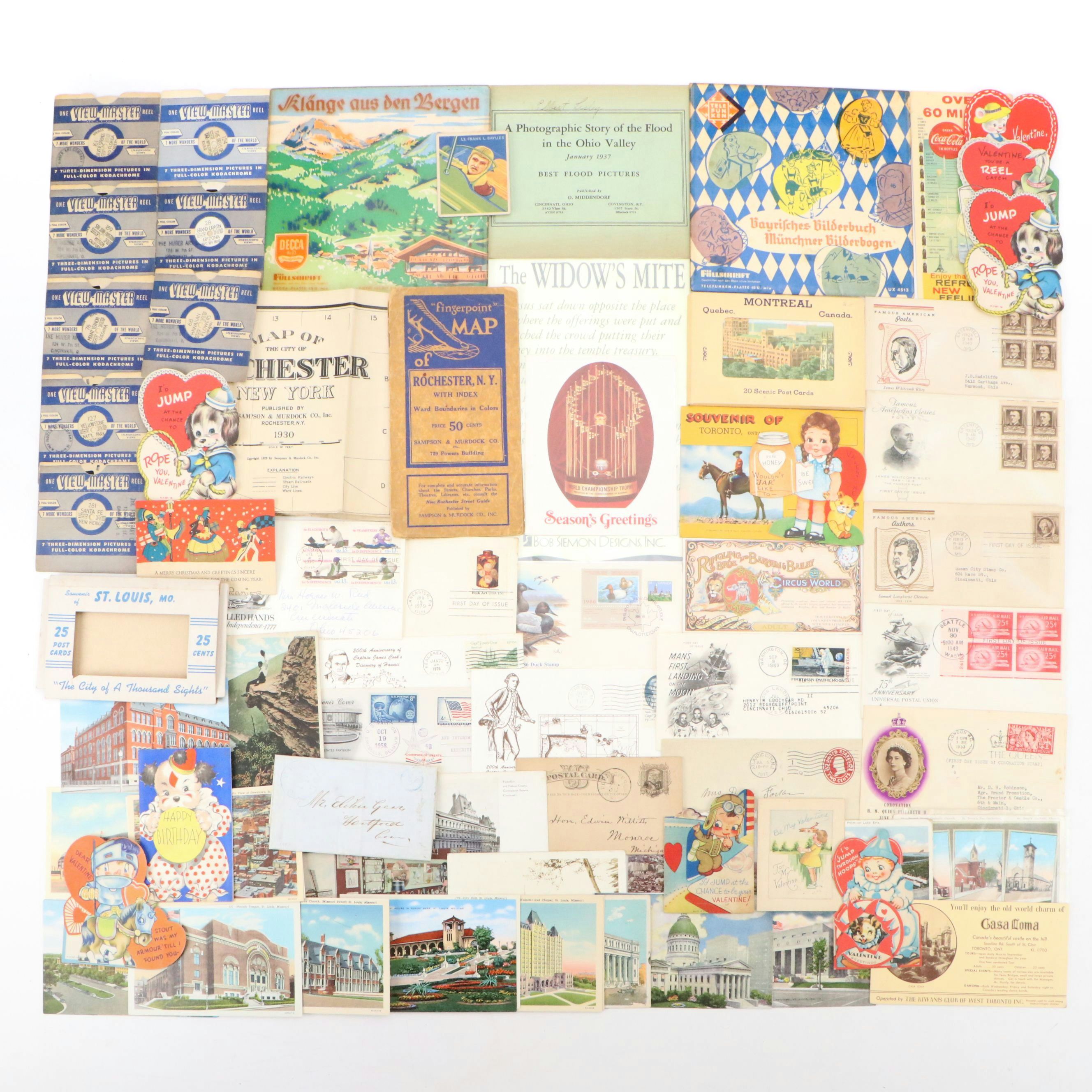 Victorian with Other Souvenir Postcards, Letters, Postal Covers, Reels and More