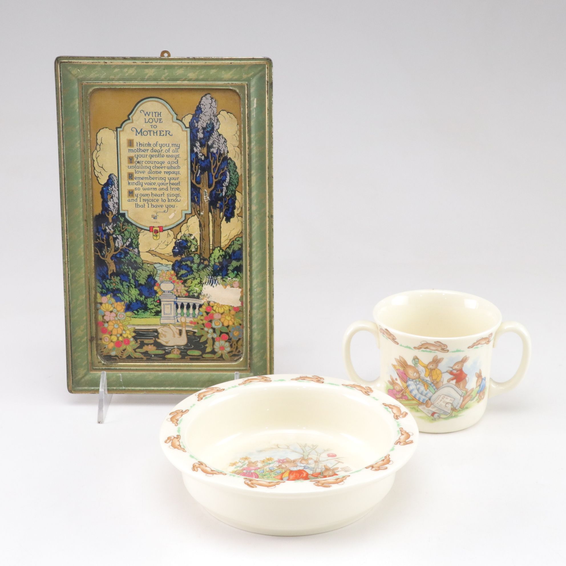 Royal Doulton "Bunnykins" Baby Plate, Mug & More