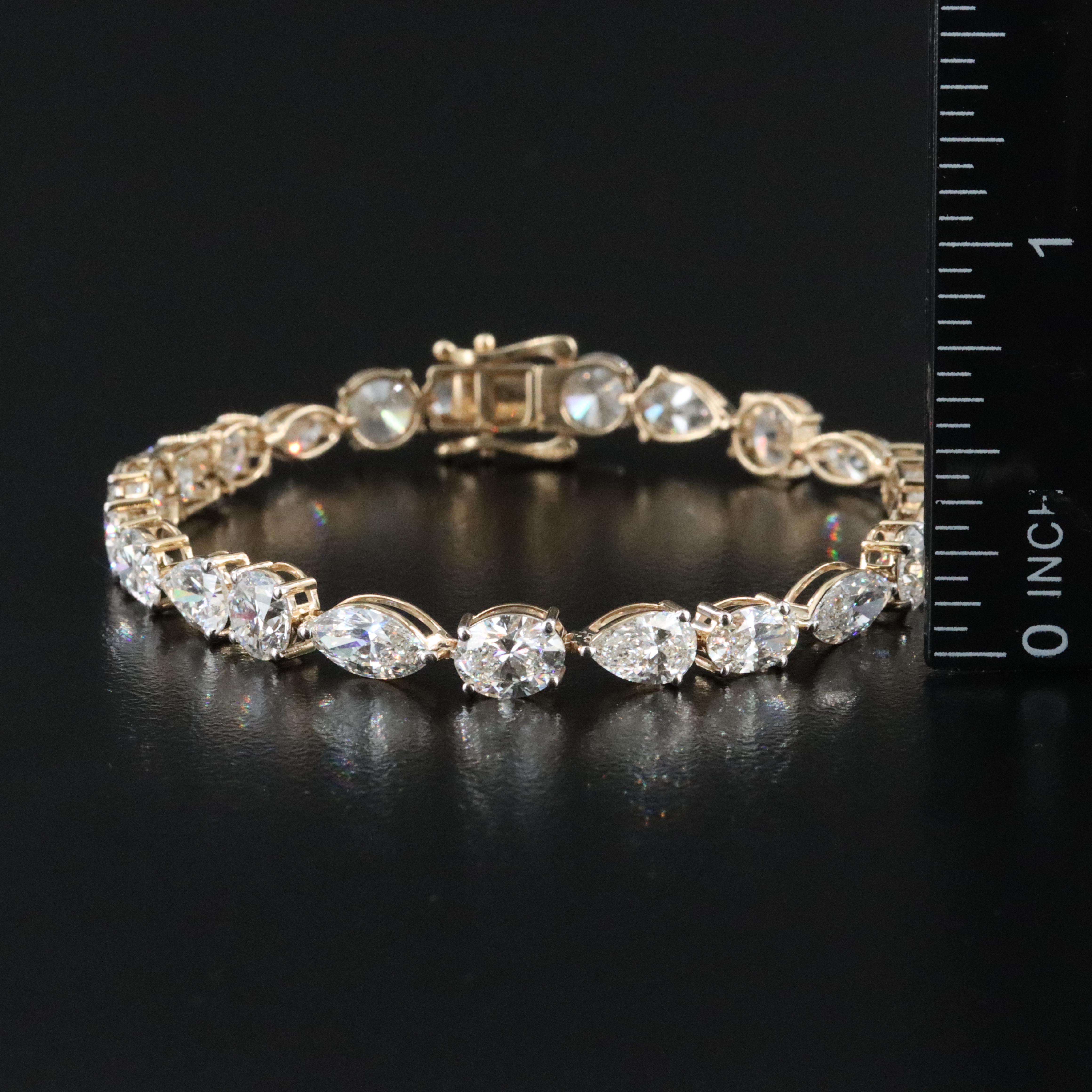 14K 15.29 CTW Lab Grown Diamond Bracelet