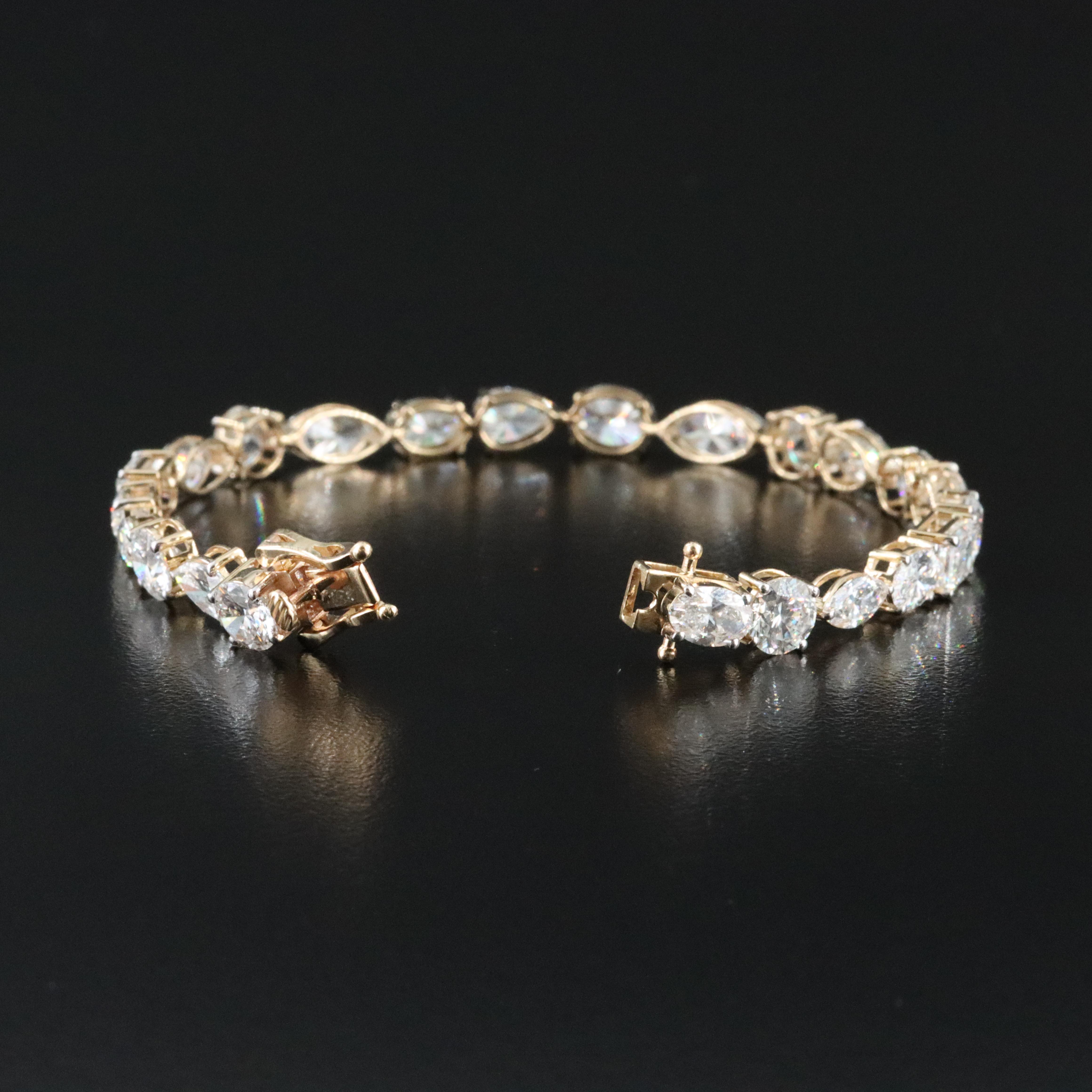 14K 15.29 CTW Lab Grown Diamond Bracelet