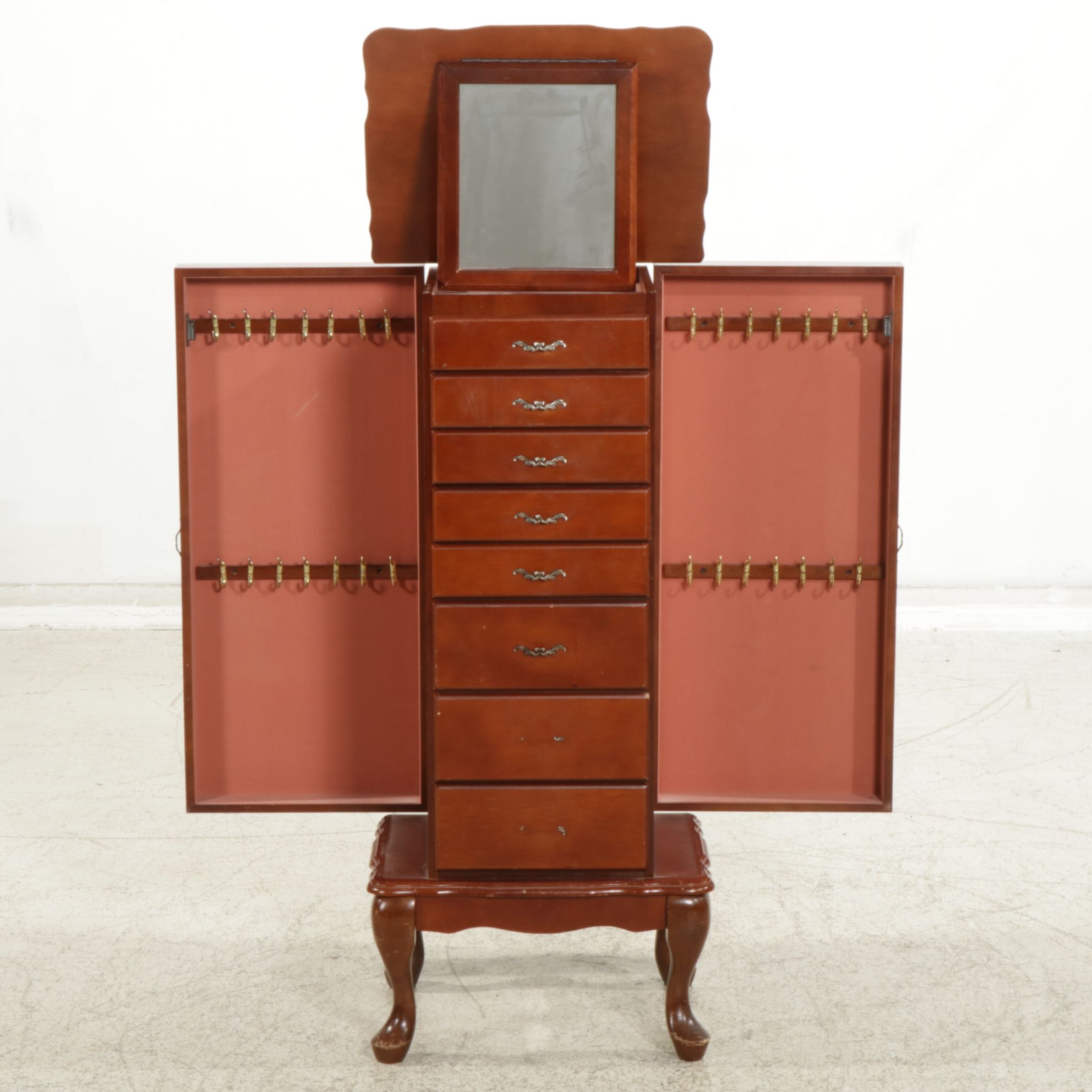 Queen Anne Style Jewelry Chest