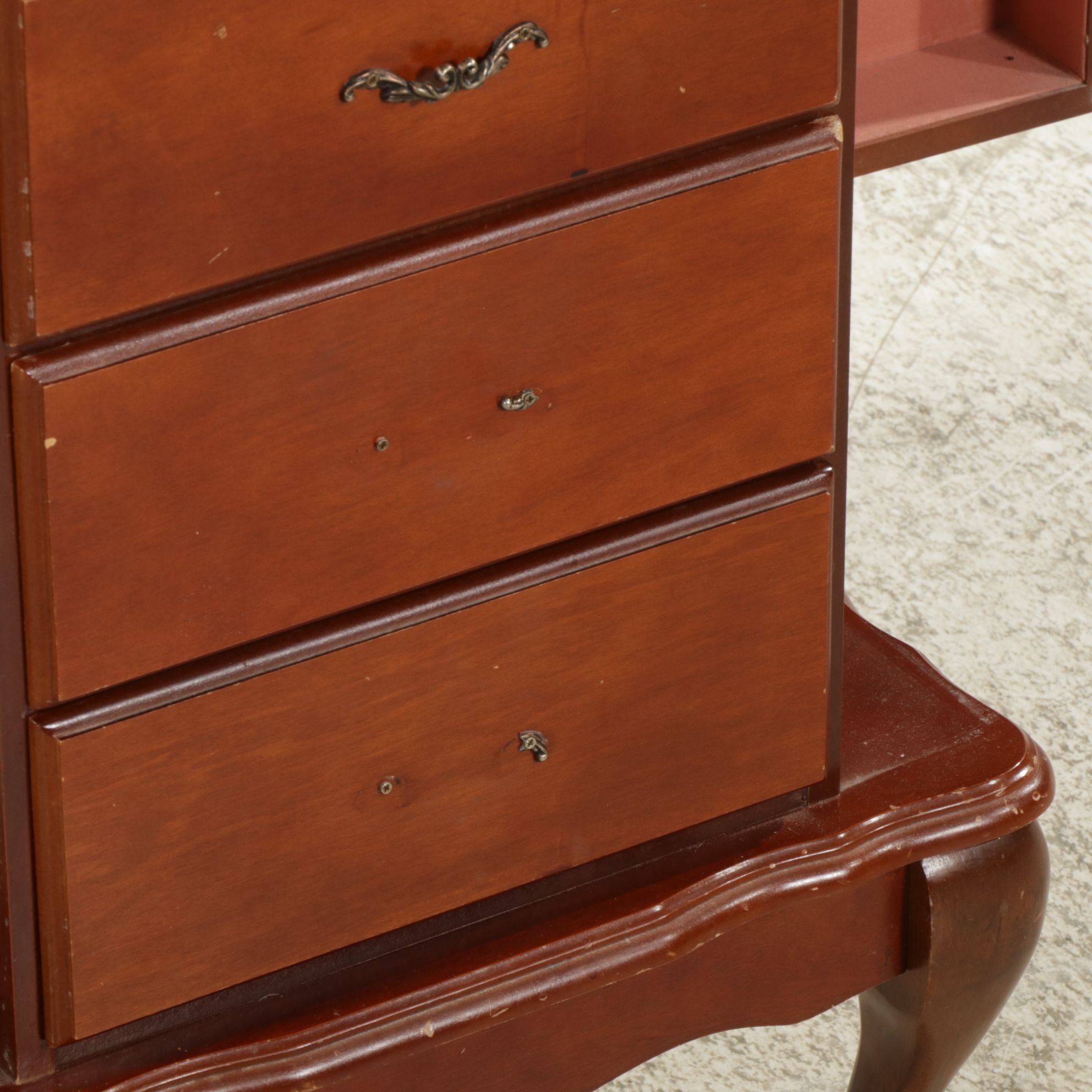 Queen Anne Style Jewelry Chest