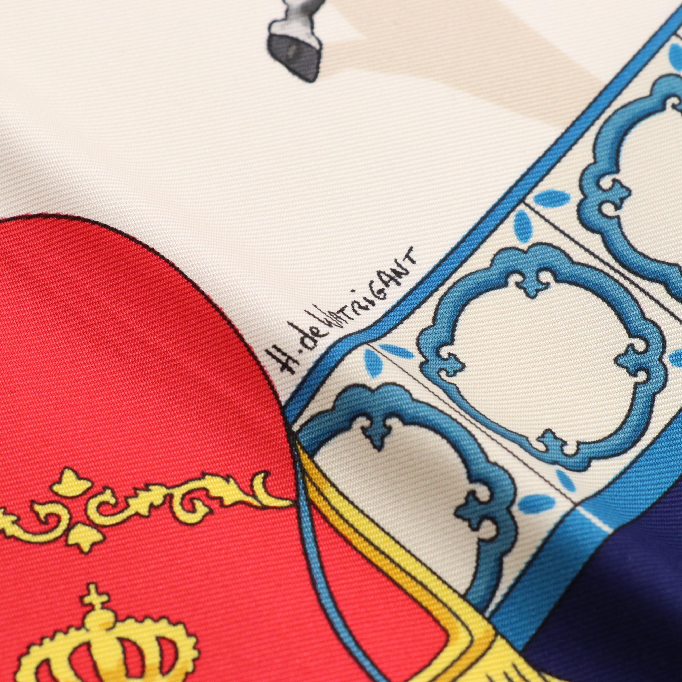 Hermès "Real Escuela Andaluza Del Arte Equestre" Silk Twill Scarf 90