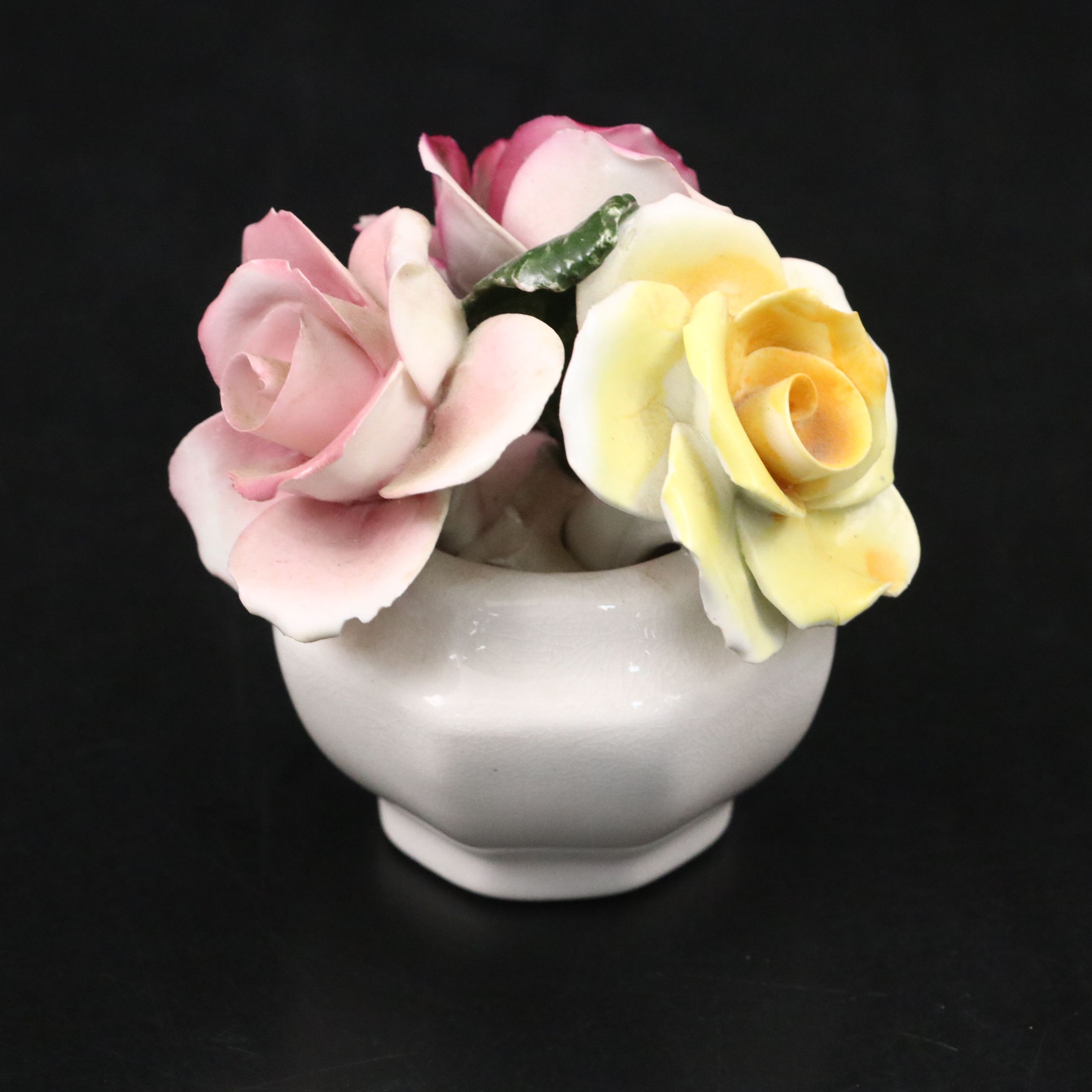 Chorley and Radnor English Bone China Floral Figurines, Mid to Late 20th Century