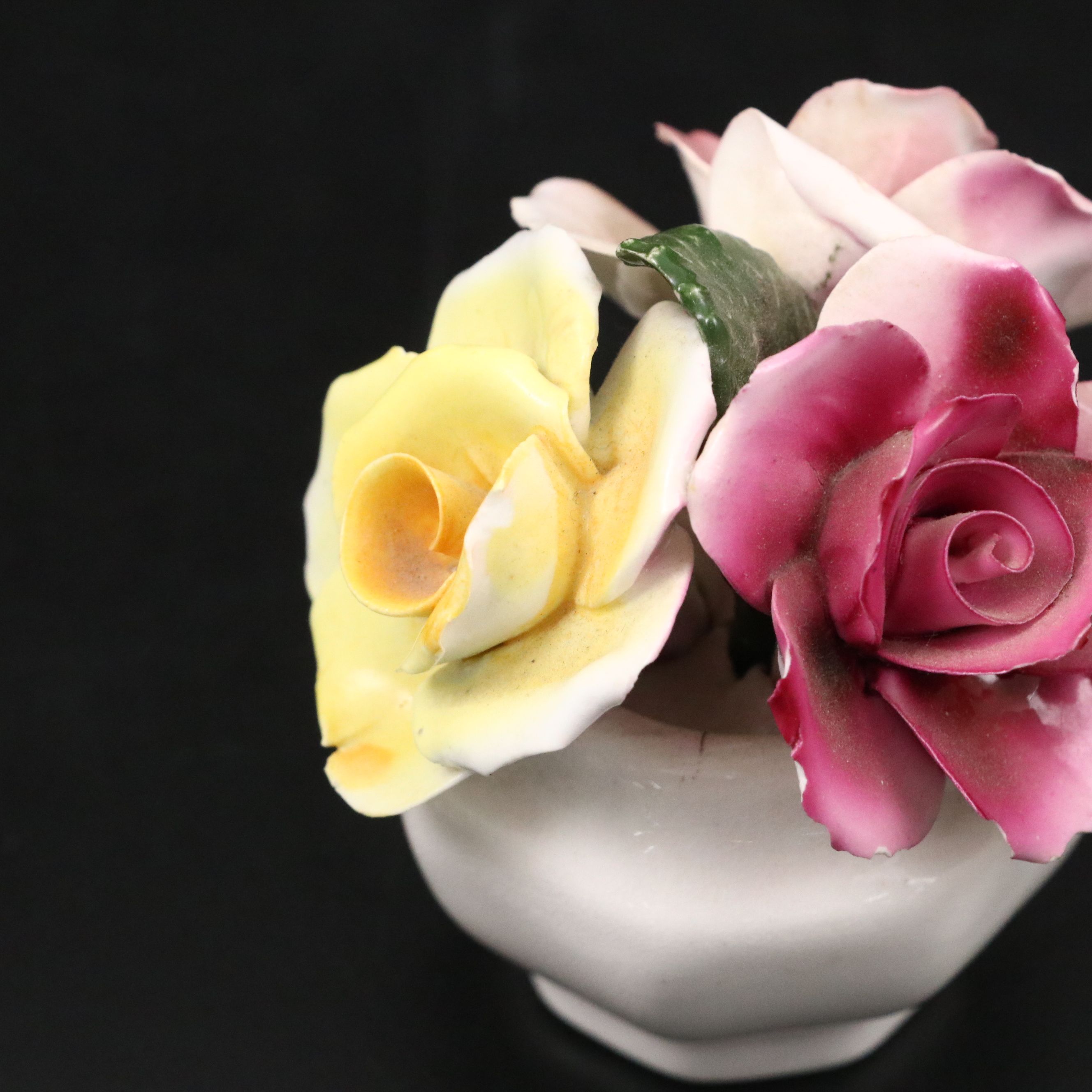 Chorley and Radnor English Bone China Floral Figurines, Mid to Late 20th Century