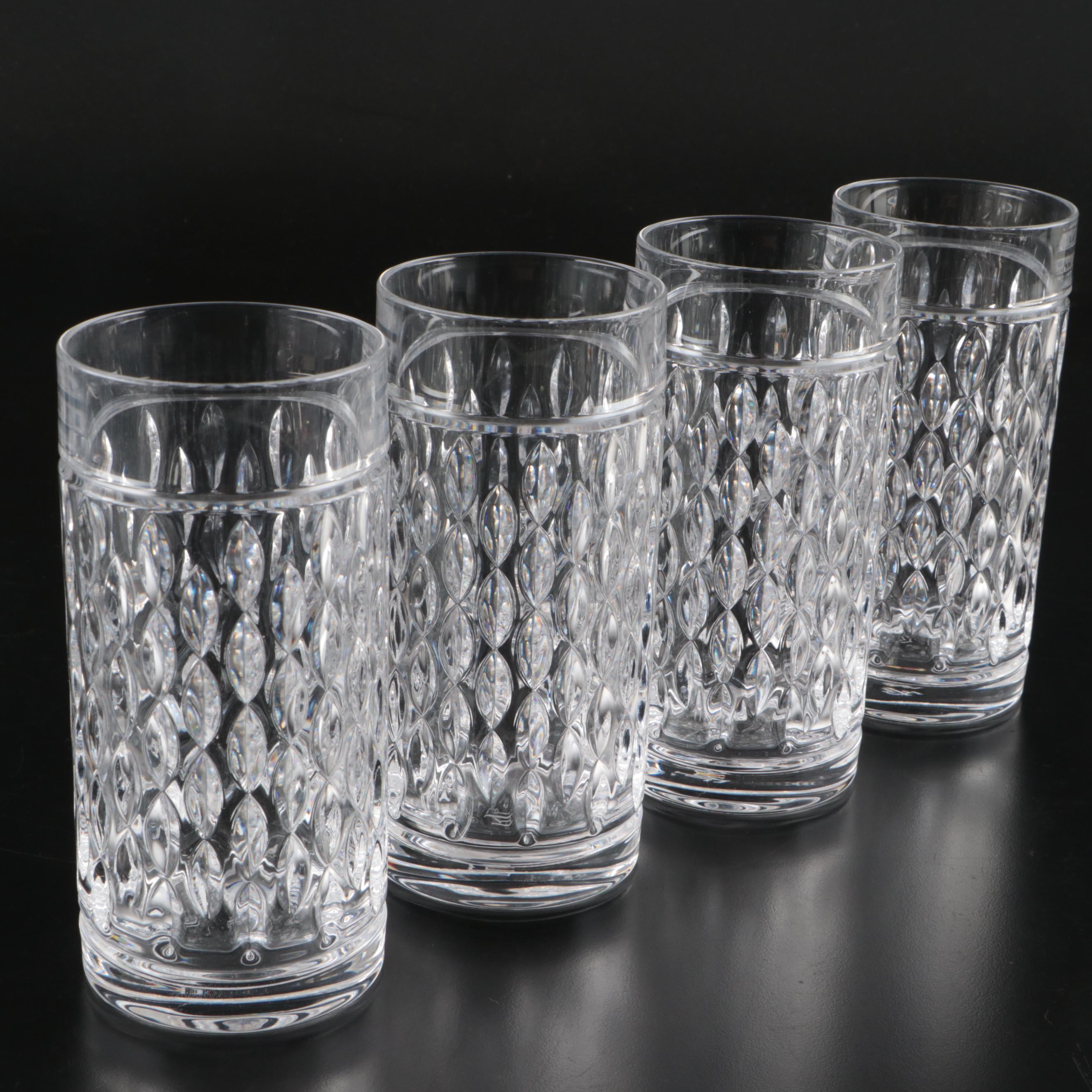 Contemporary Ralph Lauren "Aston" Crystal Highball and Old Fashioned Glasses