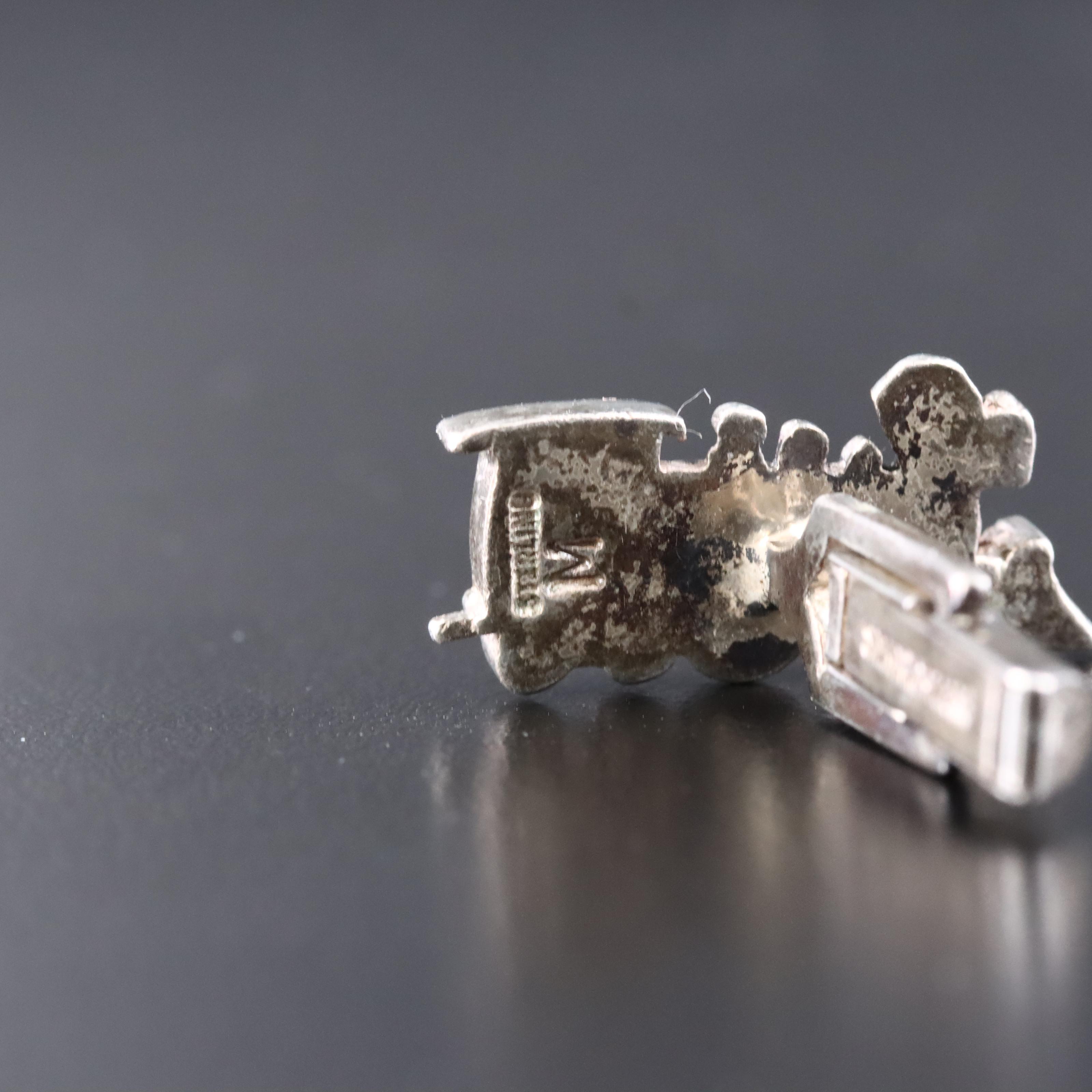 Sterling Train Cufflinks