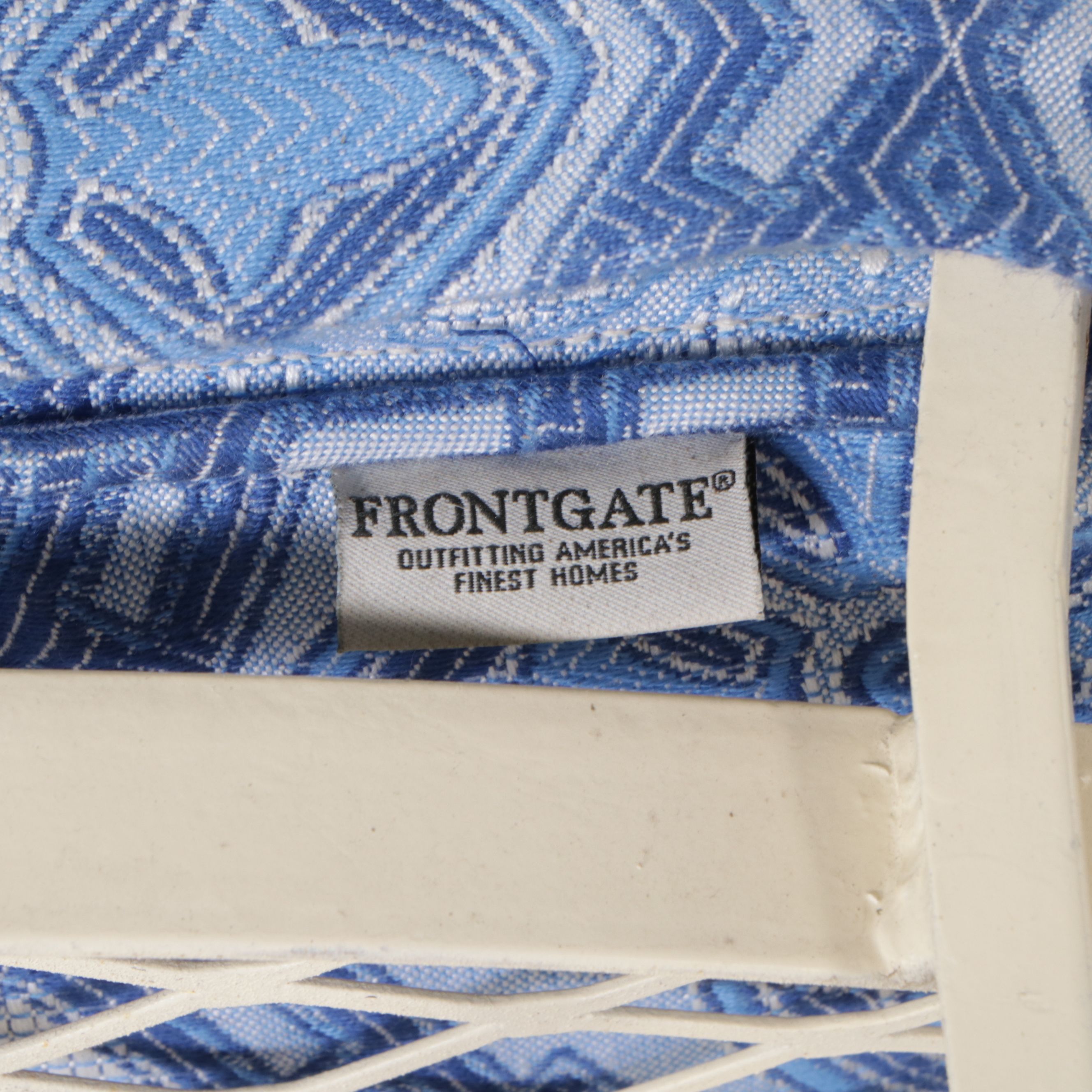 Painted Wrought Iron Patio Chairs and Table with Glass Top, 1950