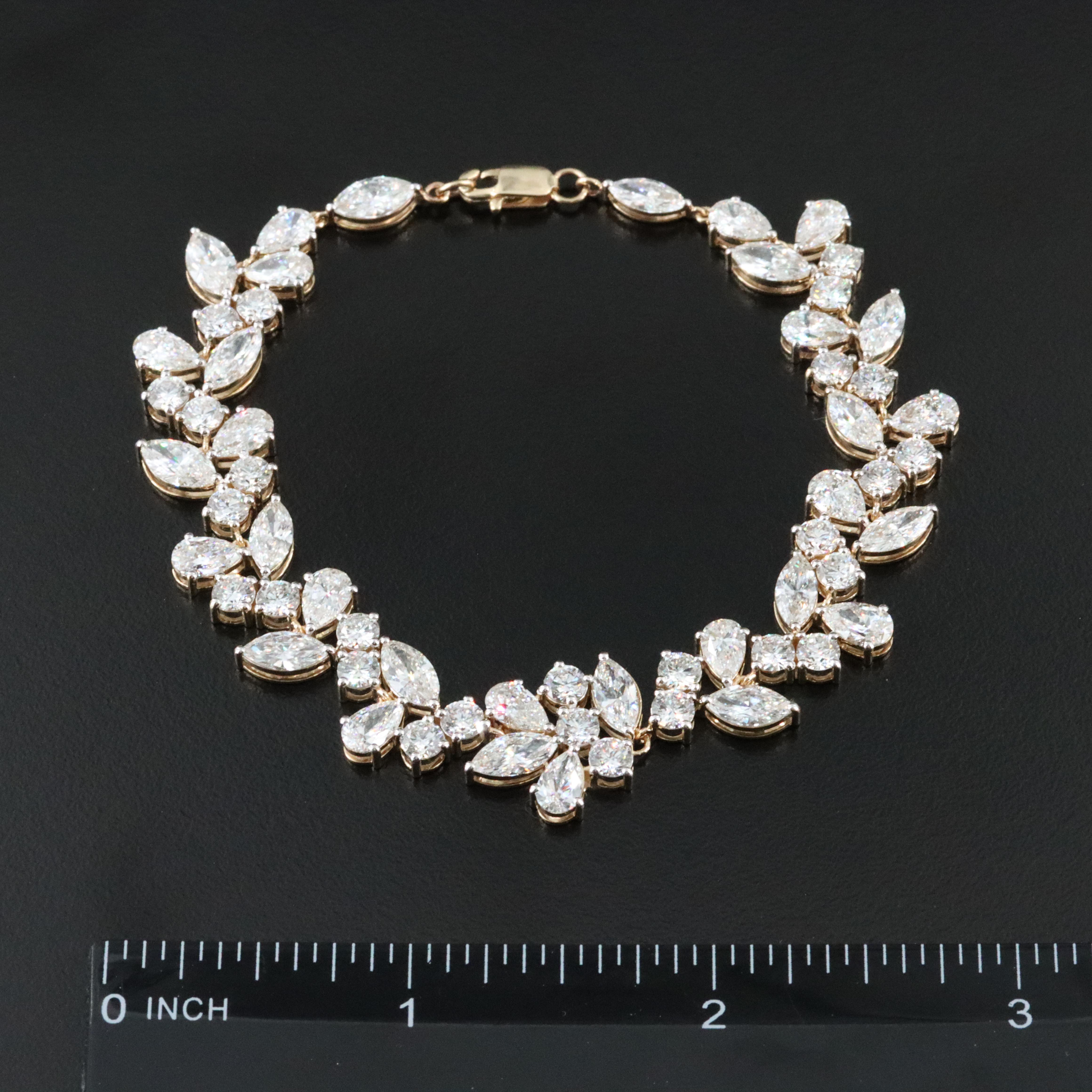 14K 19.83 CTW Lab Grown Diamond Bracelet