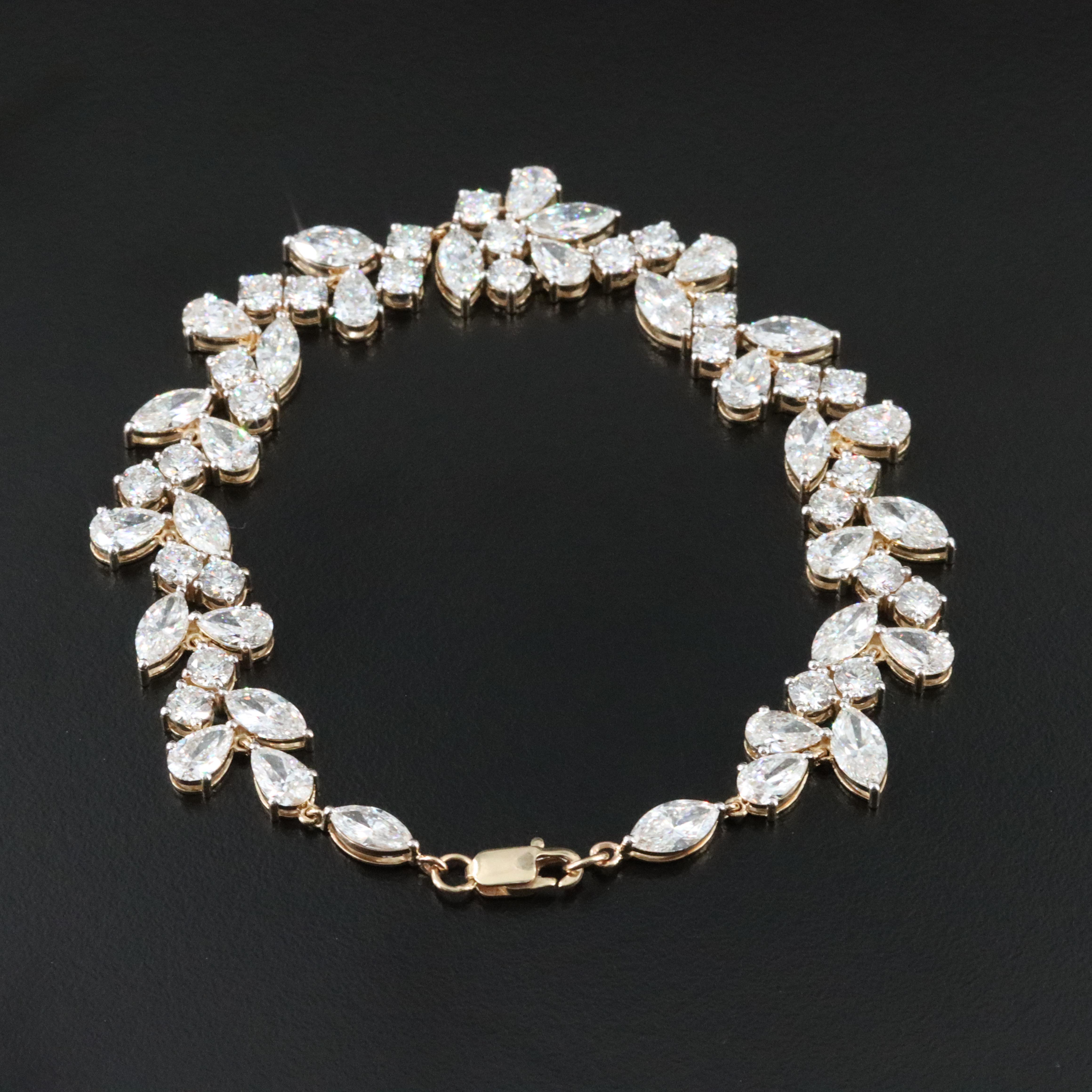 14K 19.83 CTW Lab Grown Diamond Bracelet