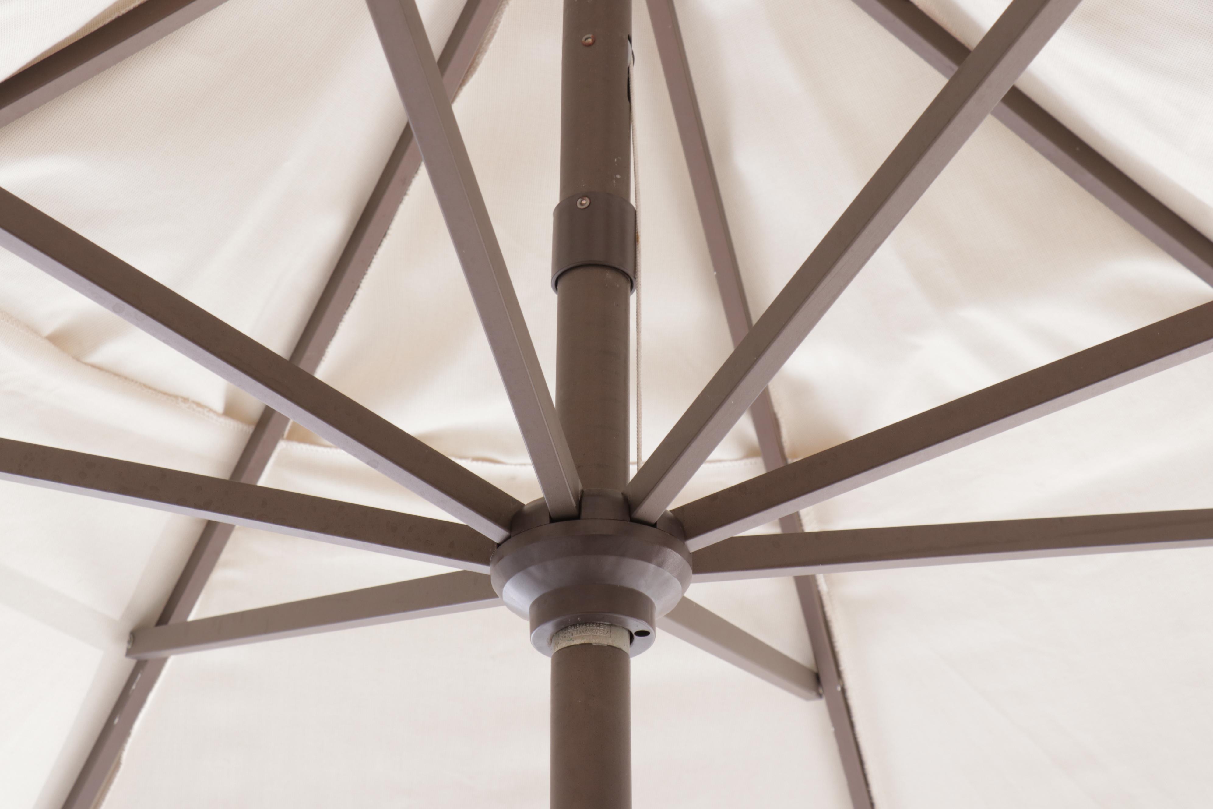 Frontgate "Orleans" Patio Chaise Lounges with 11' Market Umbrella & End Table