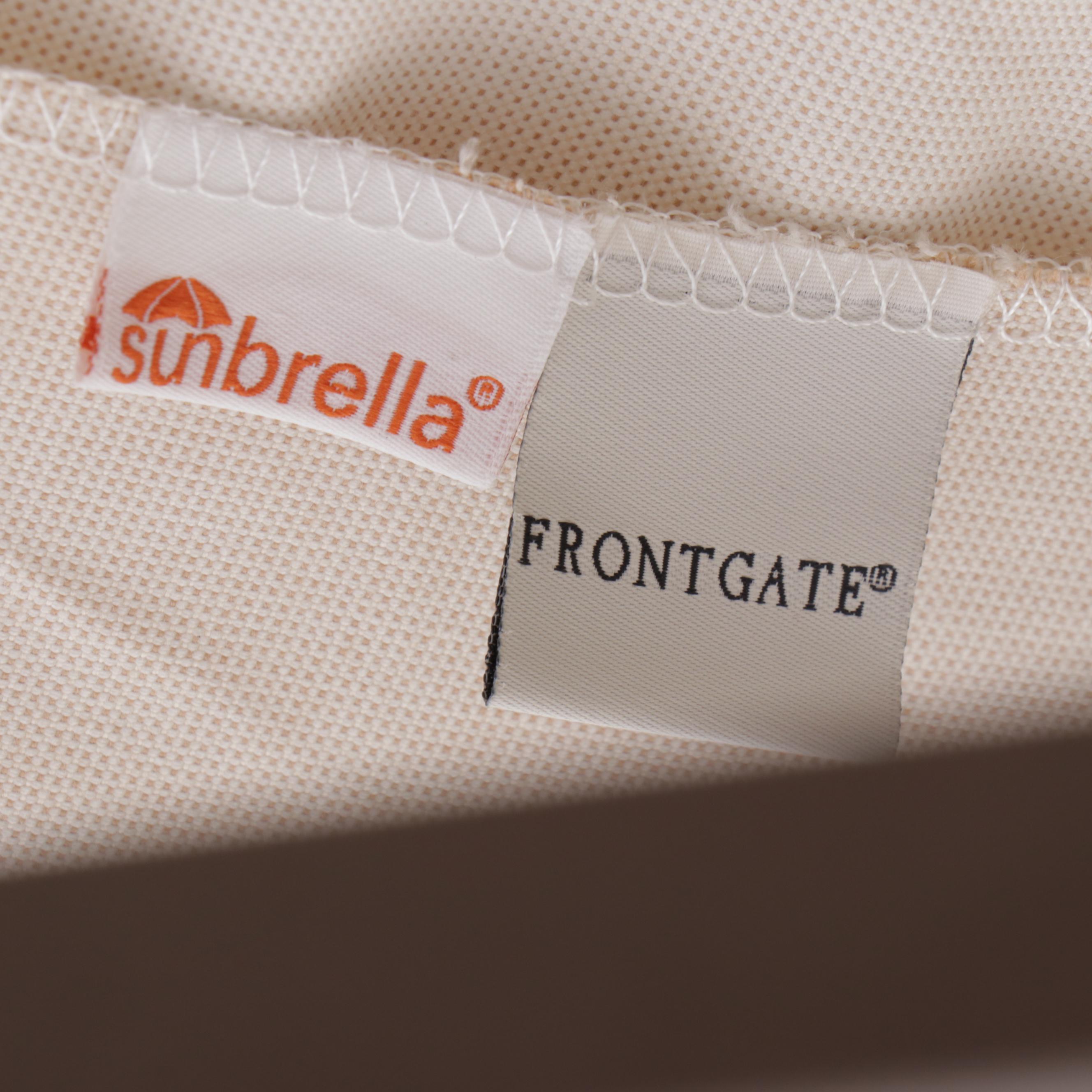 Frontgate "Orleans" Patio Chaise Lounges with 11' Market Umbrella & End Table