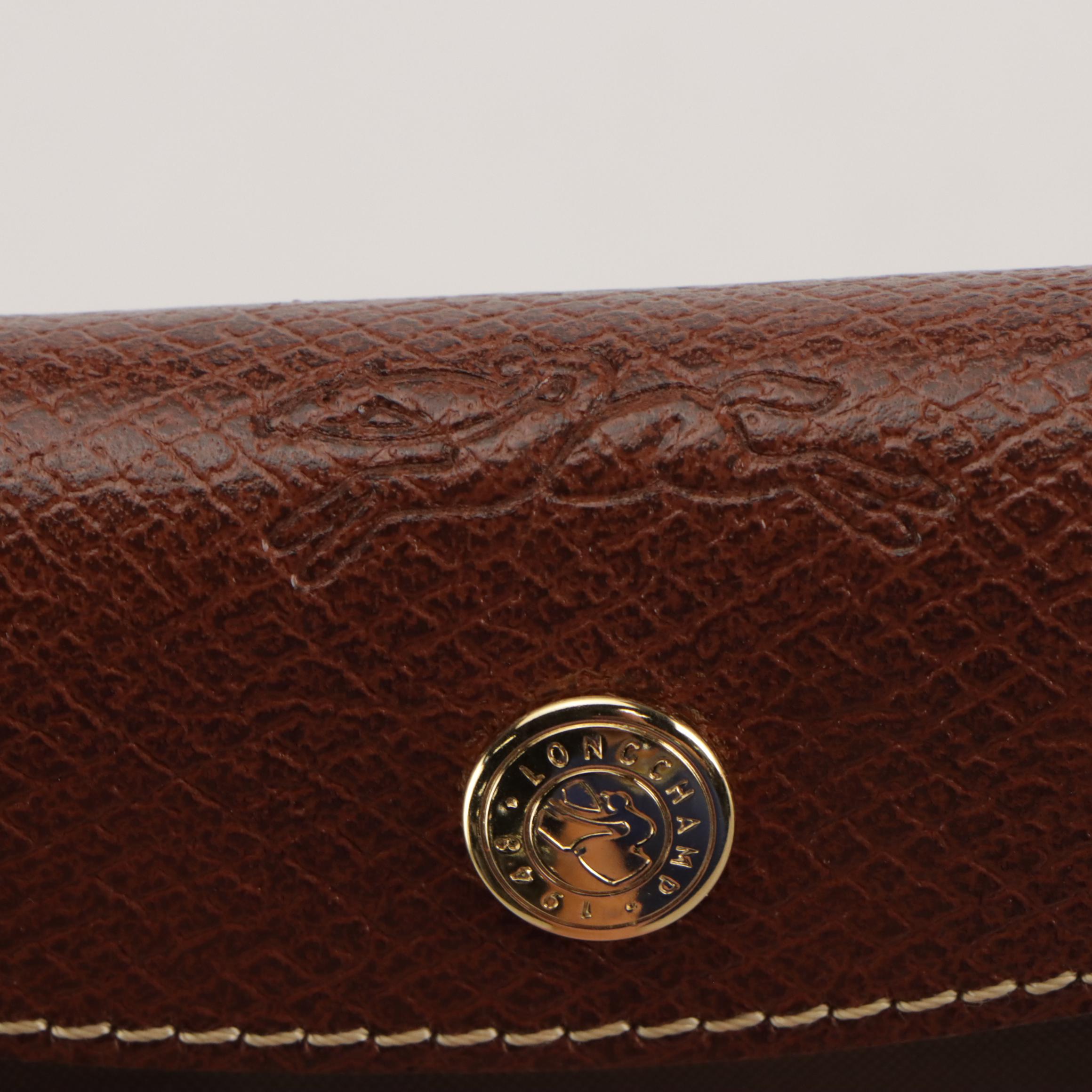 Longchamp Le Pliage Short Handle Large Travel Bag in Taupe Nylon