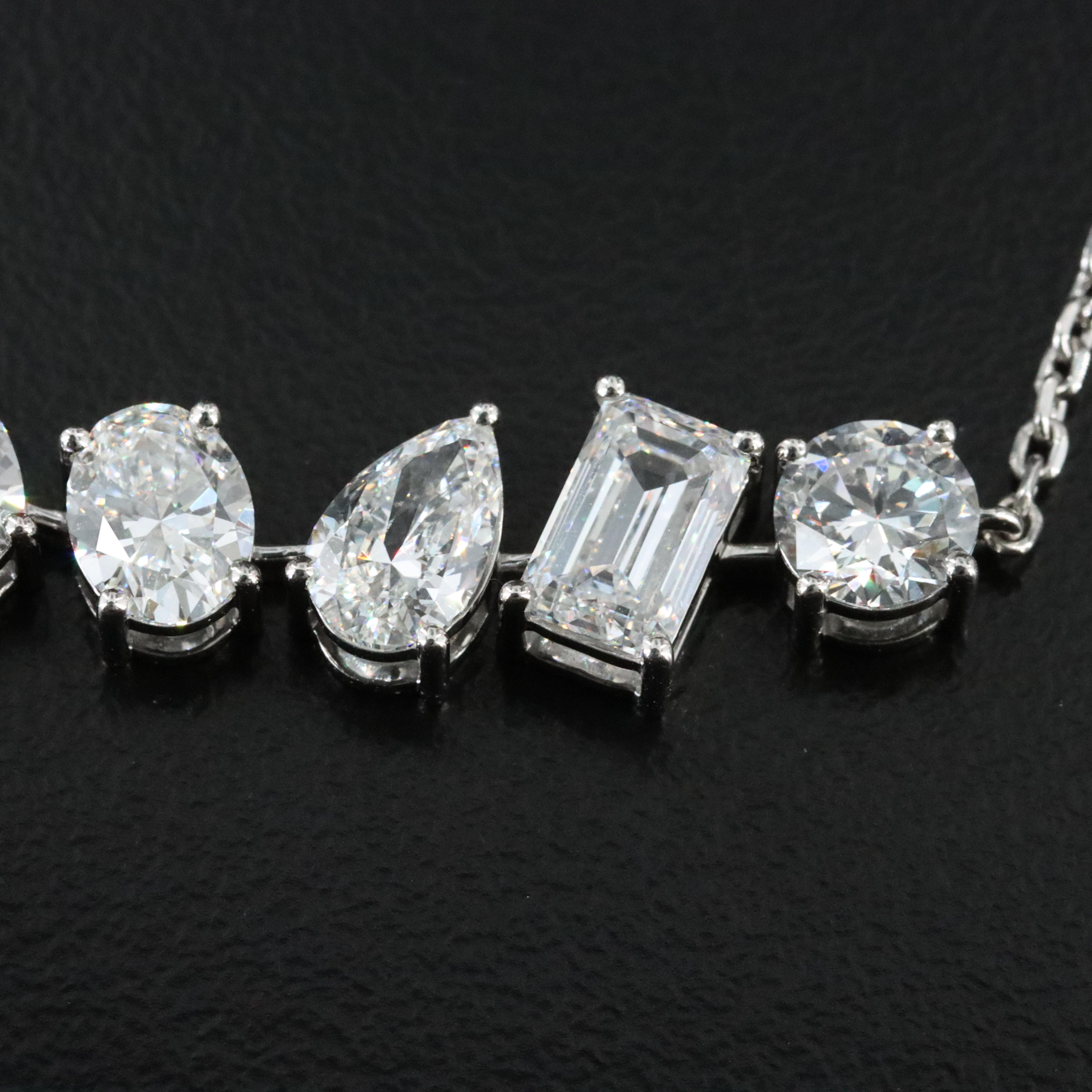 Platinum 4.15 CTW Lab Grown Diamond Bracelet