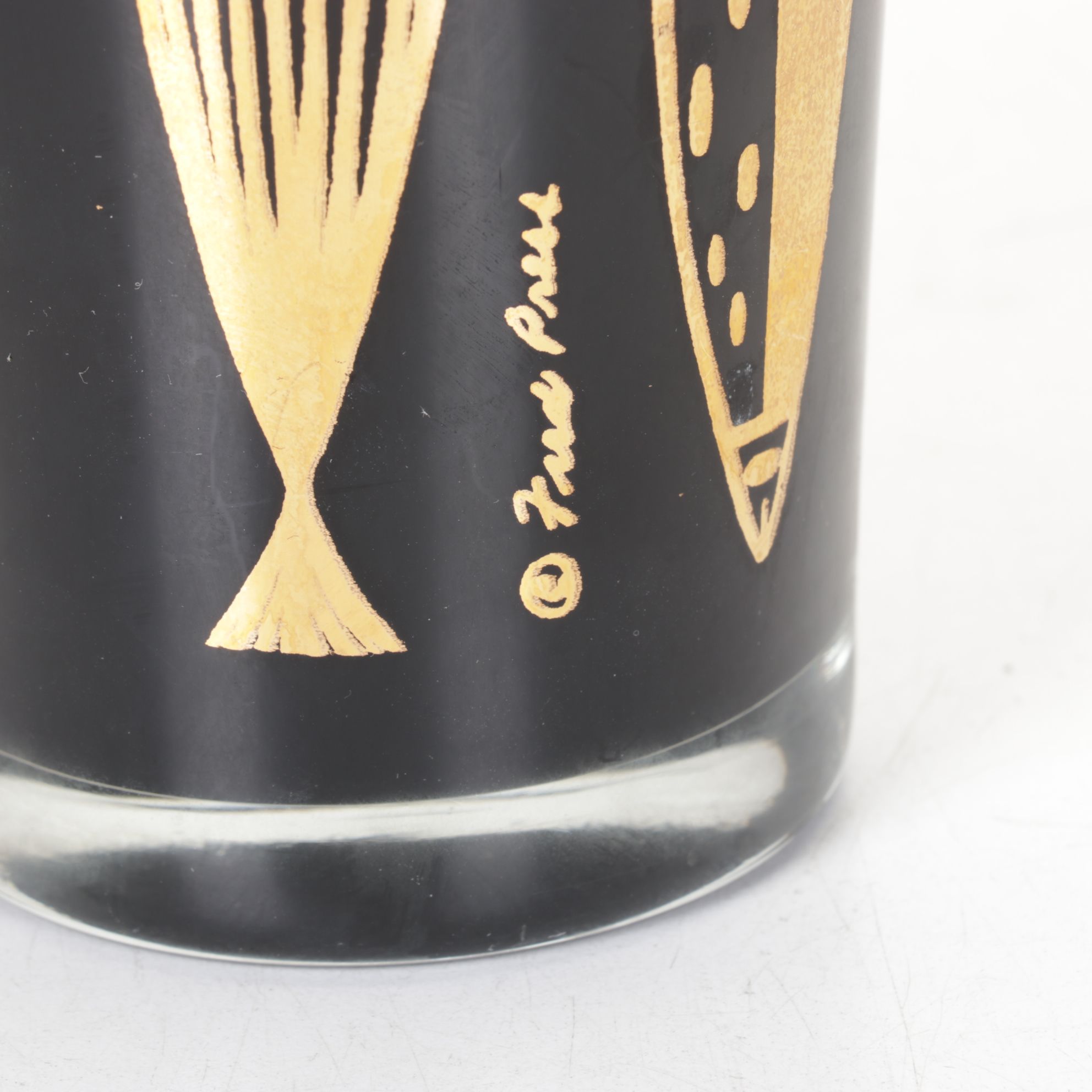 Fred Press "Fish" Cocktail Pitcher, Shaker & Other Drinkware