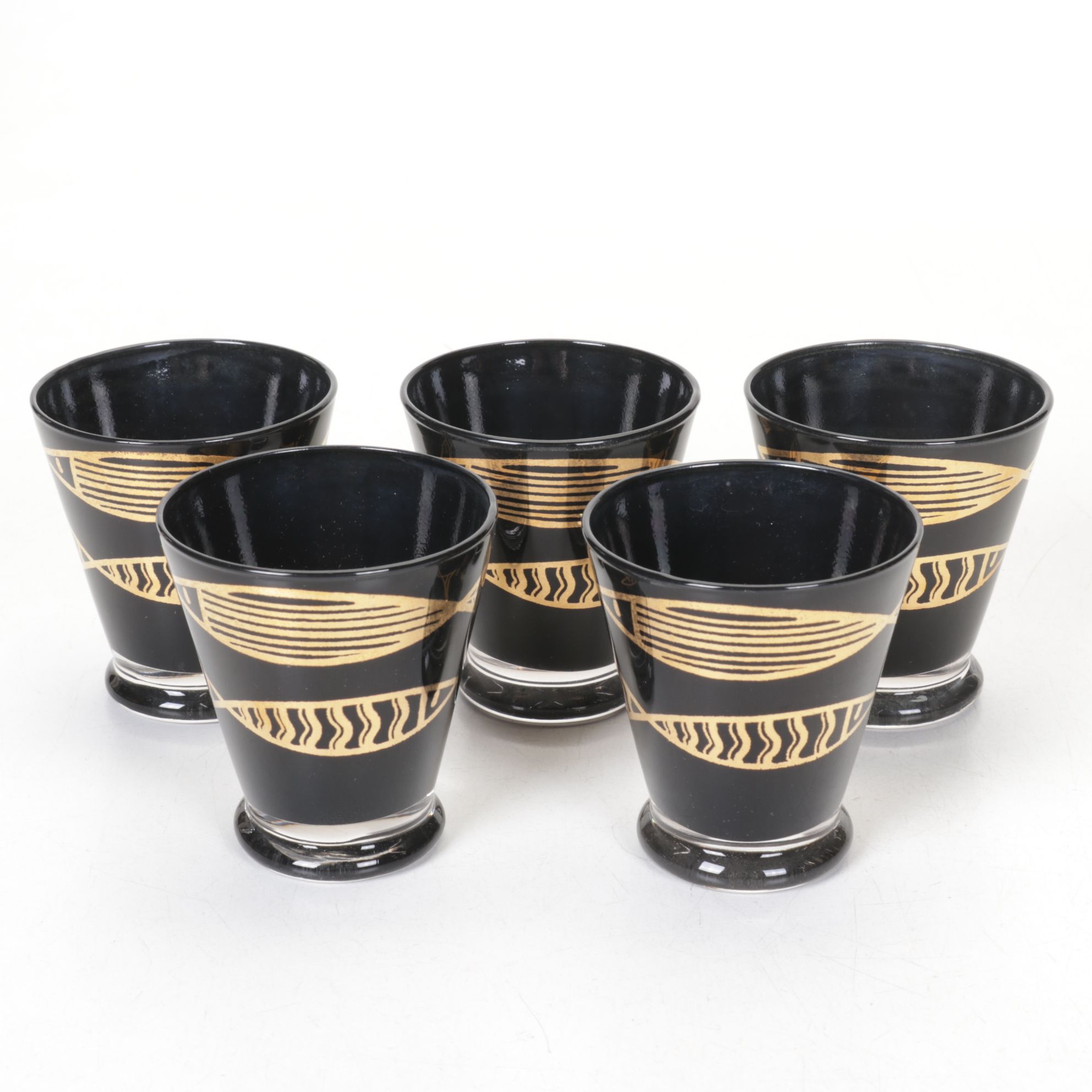 Fred Press "Fish" Cocktail Pitcher, Shaker & Other Drinkware