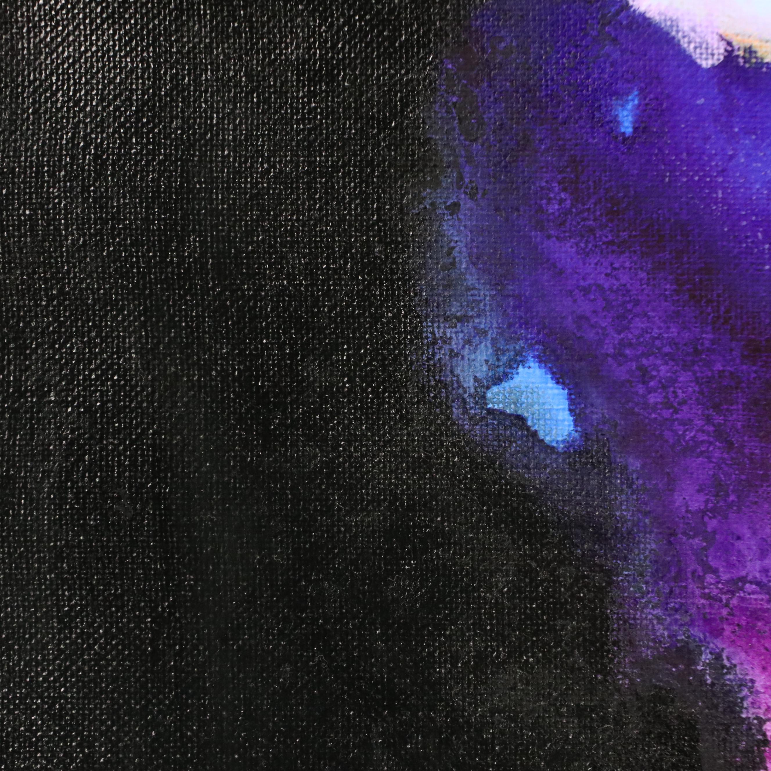 Milagros Pongo Abstract Mixed Media Painting "Eternal Lights," 21st Century