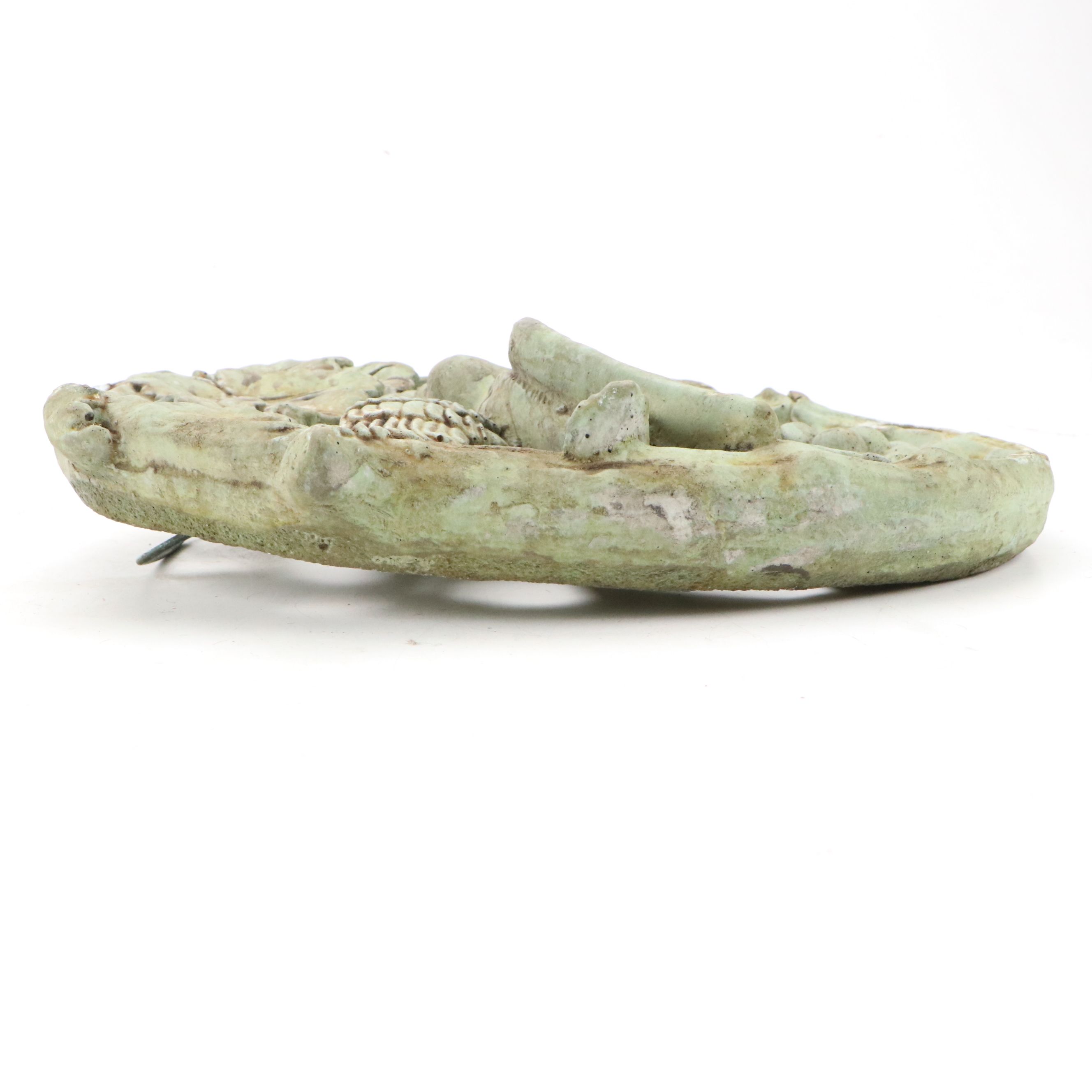 Unique Stone Co. Rustic Oval Bird and Grape Vine Wall Plaque