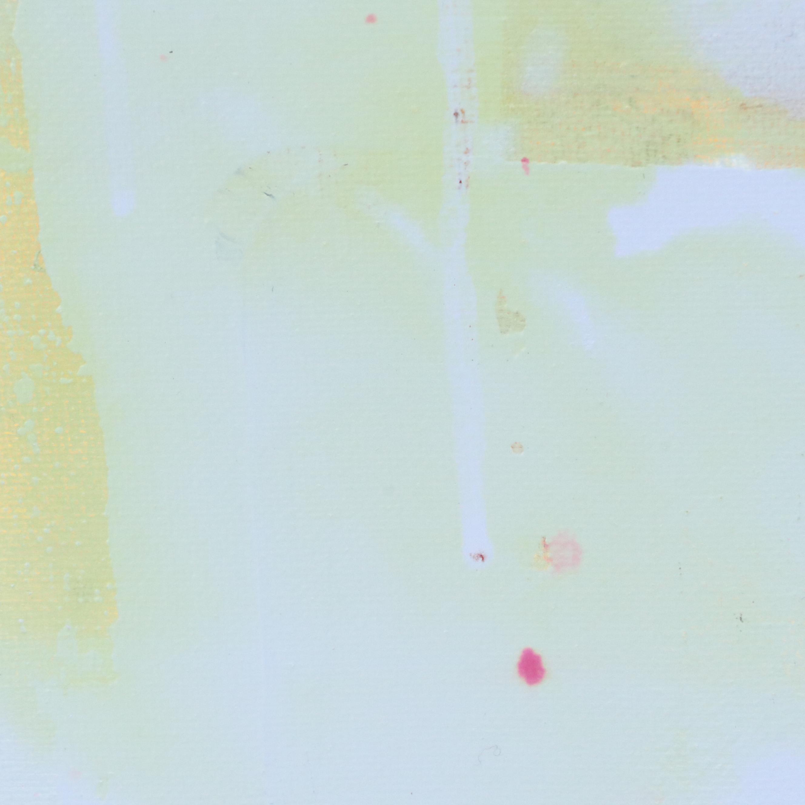 Milagros Pongo Abstract Mixed Media Painting "Caspian Sea," 21st Century