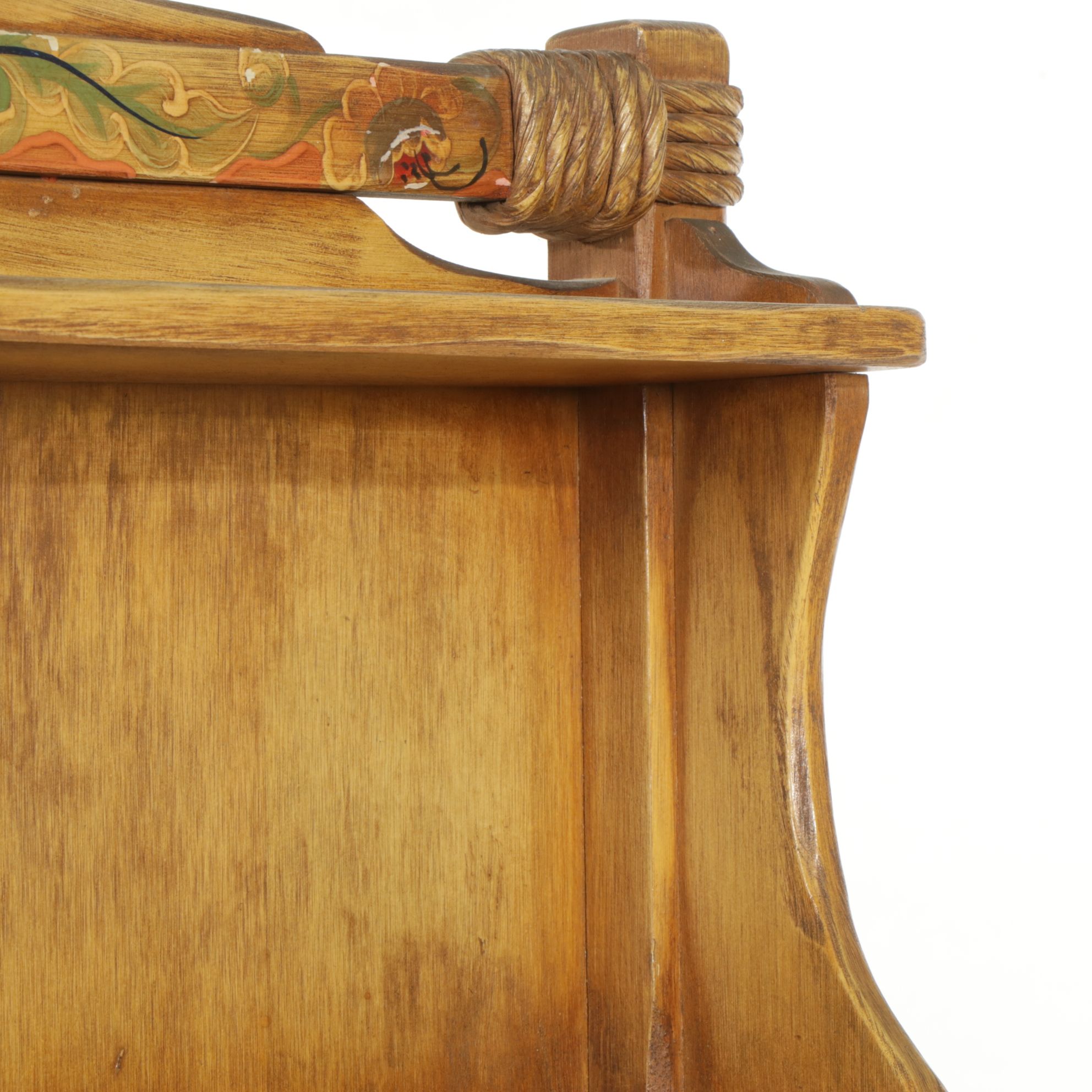 Coronado Southwestern Style Paint-Decorated Chest and Hutch