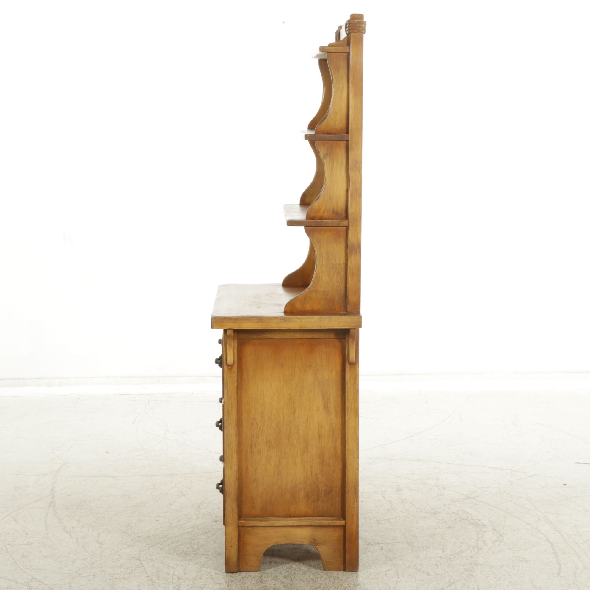 Coronado Southwestern Style Paint-Decorated Chest and Hutch