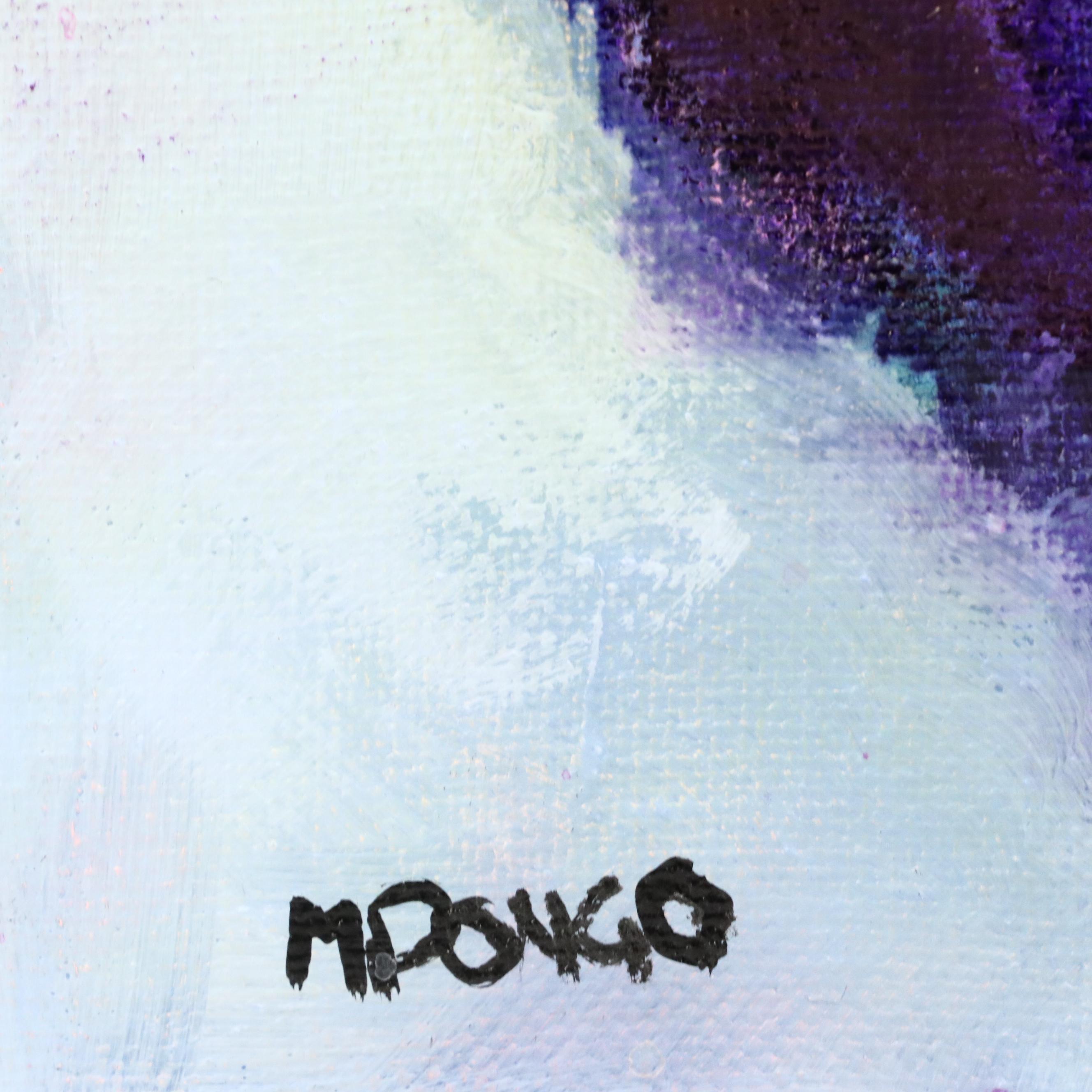 Milagros Pongo Abstract Mixed Media Painting "Eternal Lights," 21st Century