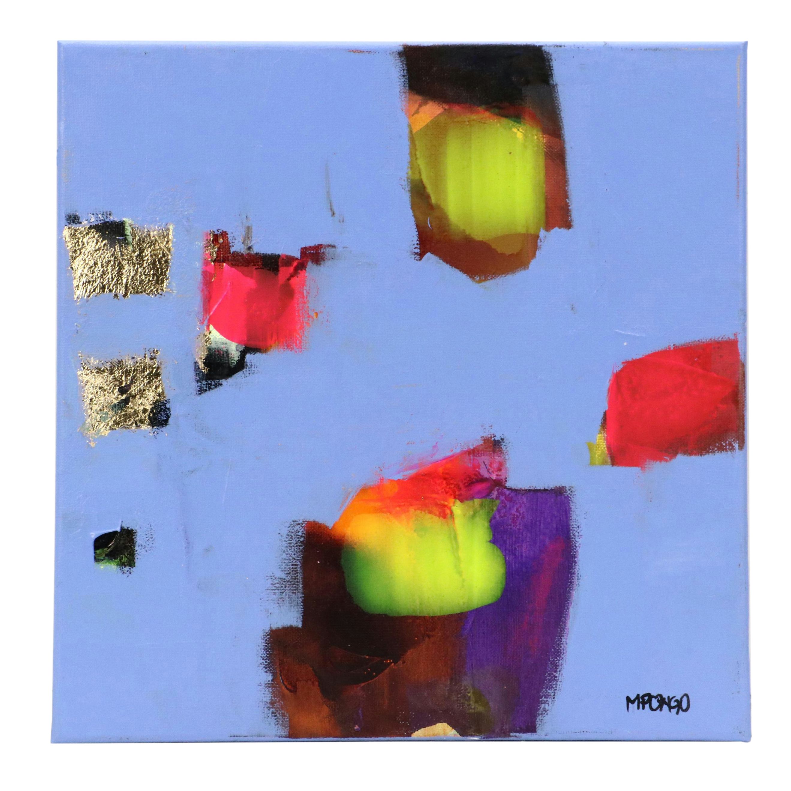 Milagros Pongo Abstract Mixed Media Painting "Windows to Another Dimension"