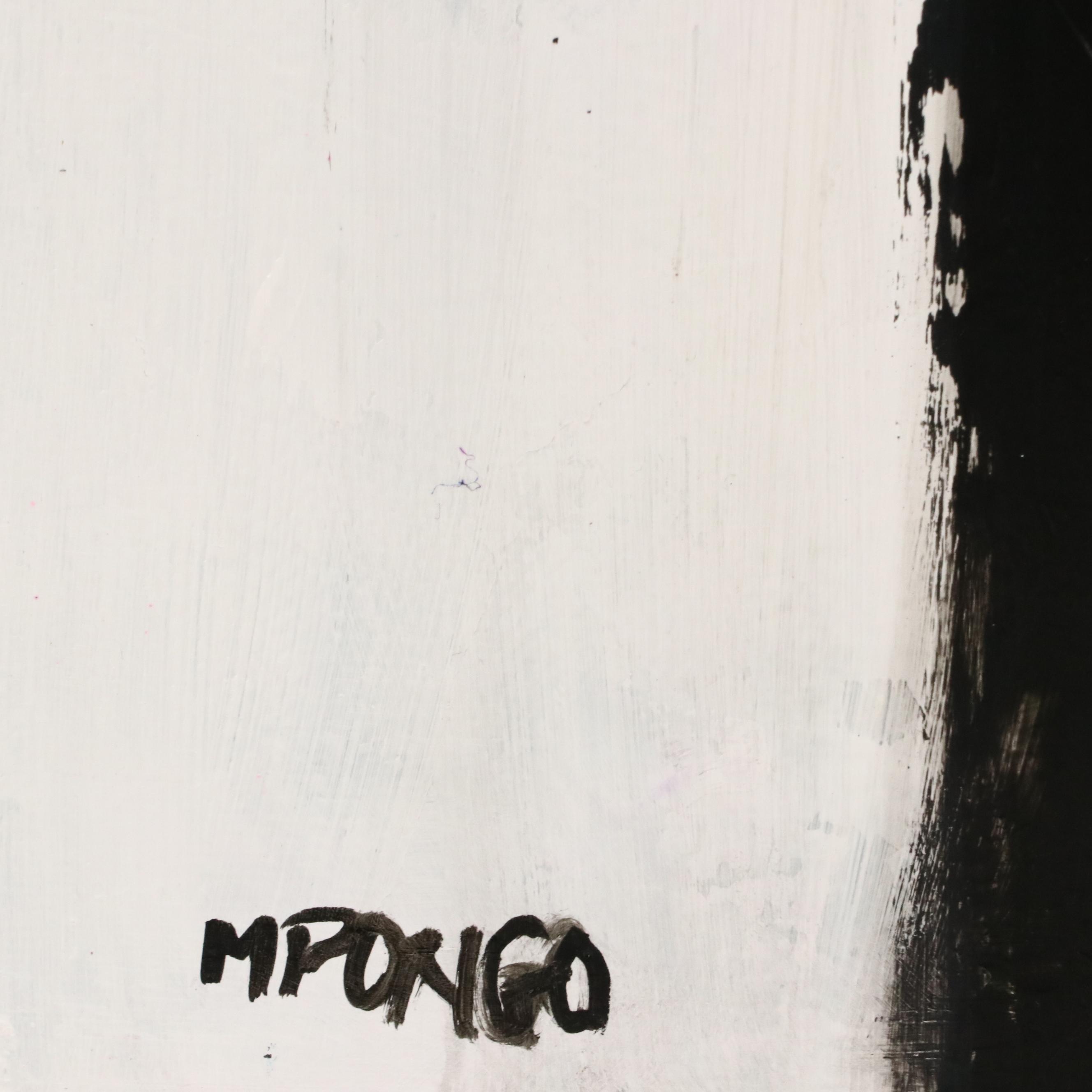 Milagros Pongo Abstract Mixed Media Painting "Minimalist Art," 21st Century