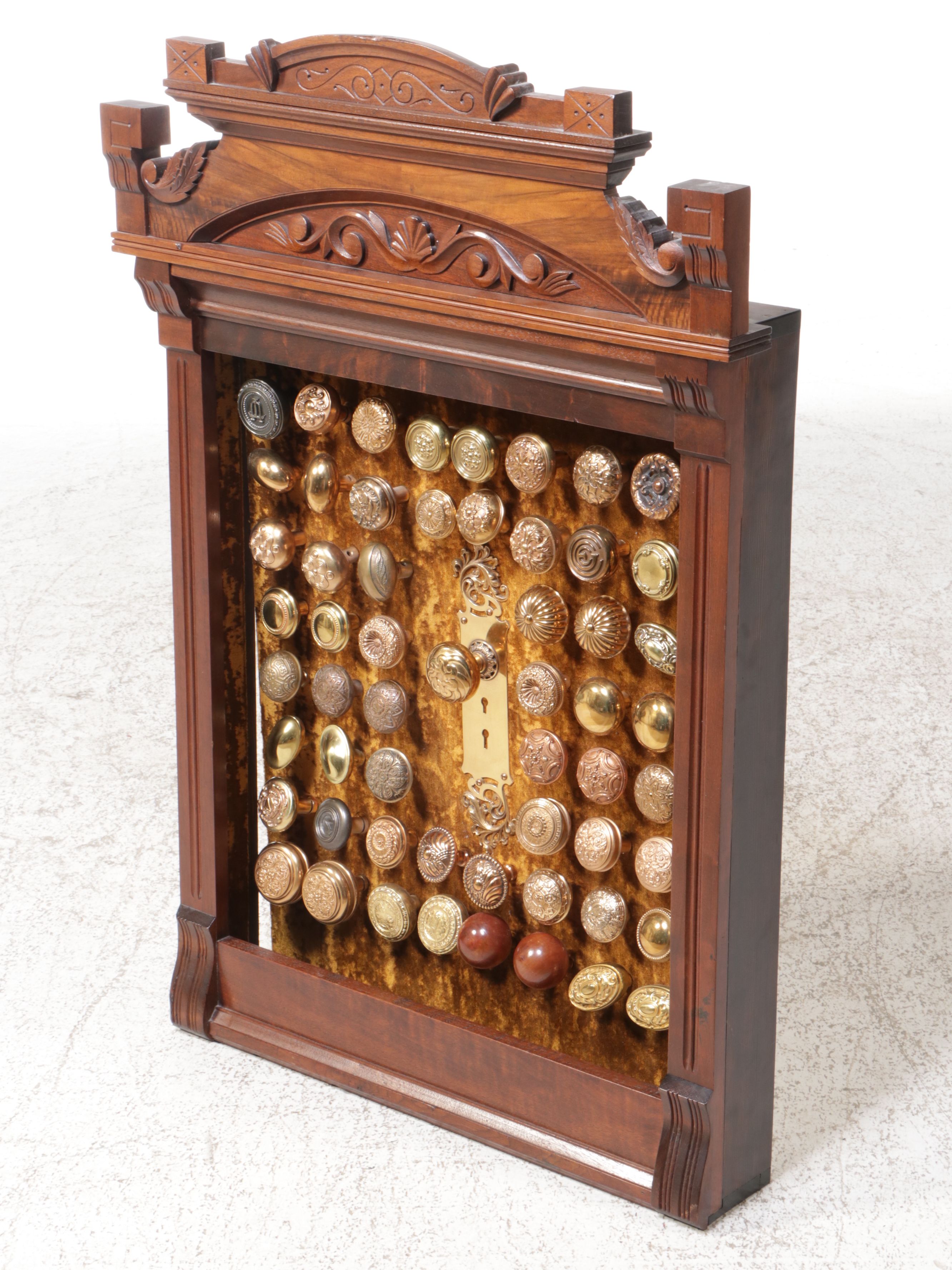 Doorknob Collection in Reclaimed Victorian Style Cabinet Frame