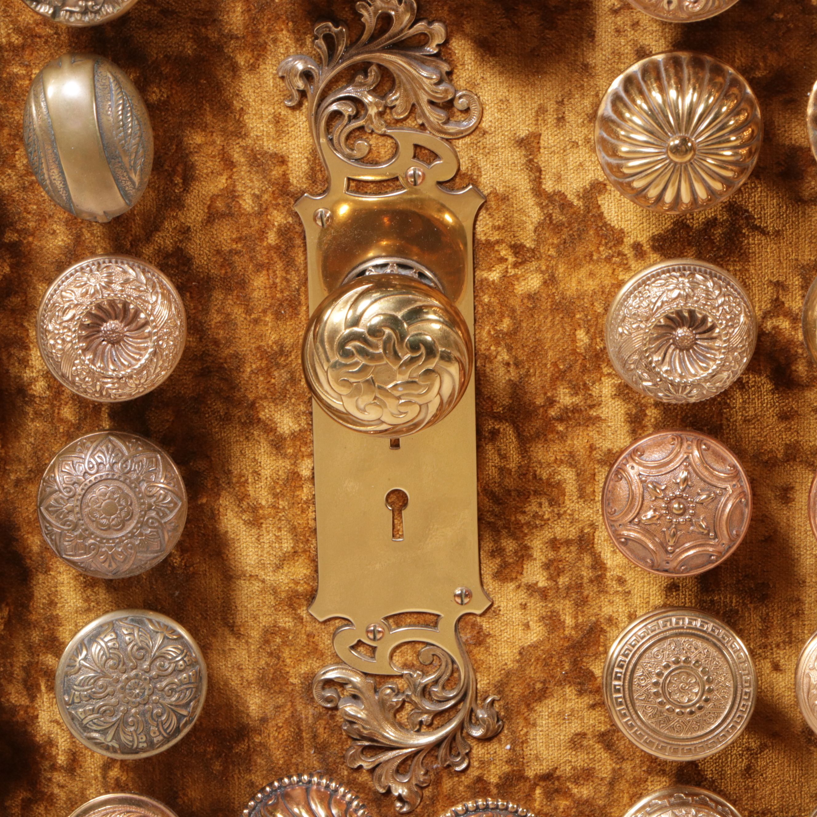 Doorknob Collection in Reclaimed Victorian Style Cabinet Frame