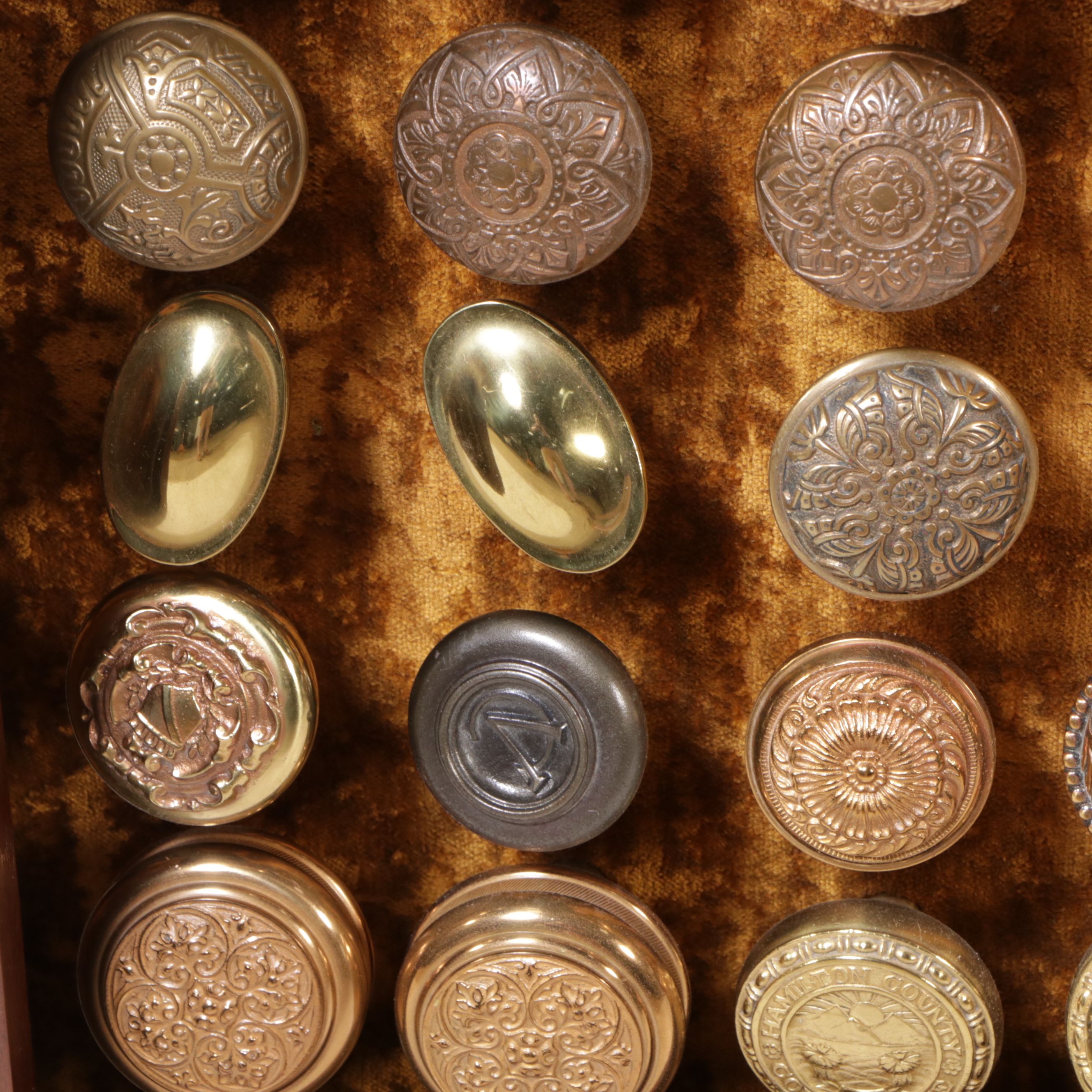Doorknob Collection in Reclaimed Victorian Style Cabinet Frame