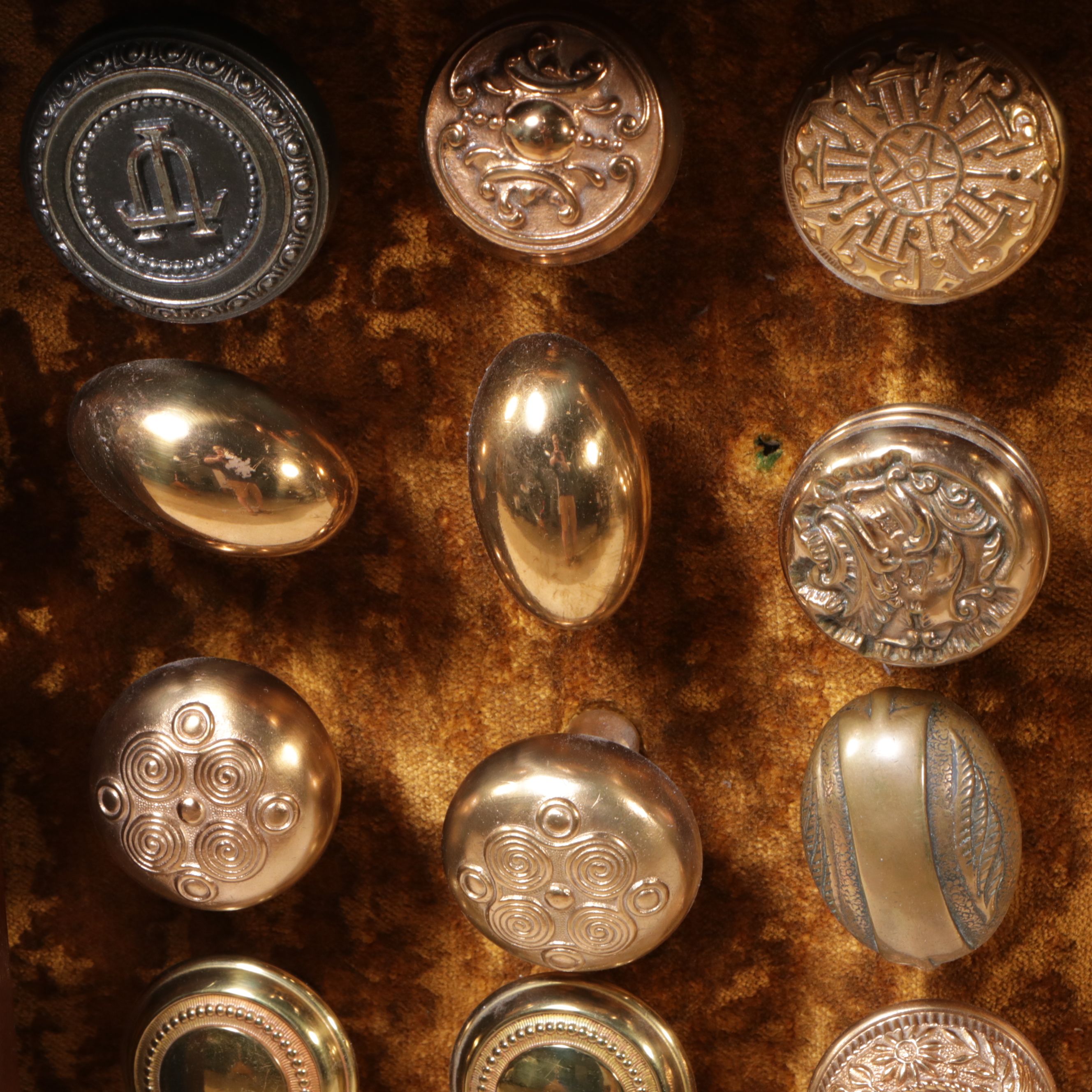 Doorknob Collection in Reclaimed Victorian Style Cabinet Frame