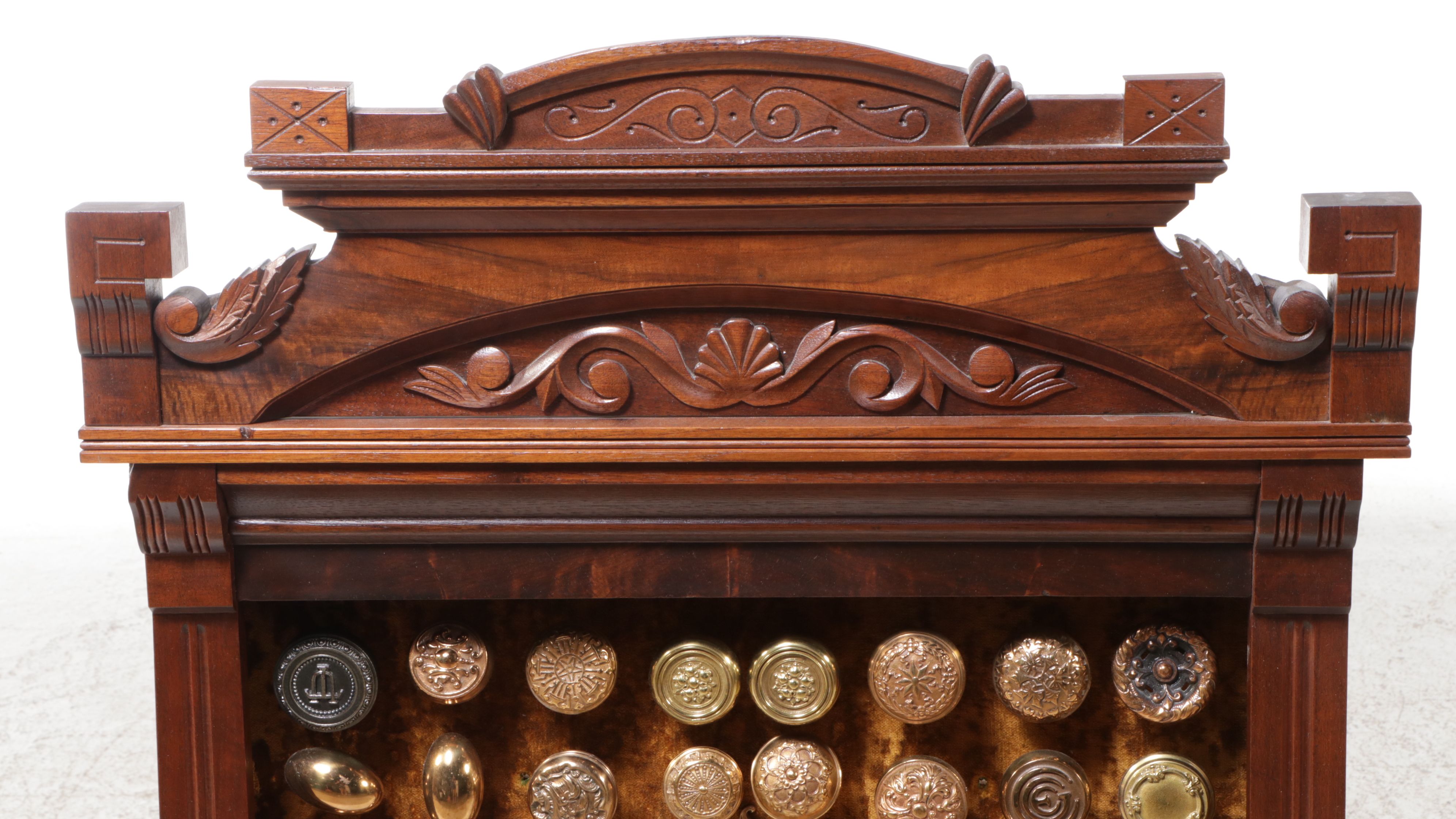 Doorknob Collection in Reclaimed Victorian Style Cabinet Frame