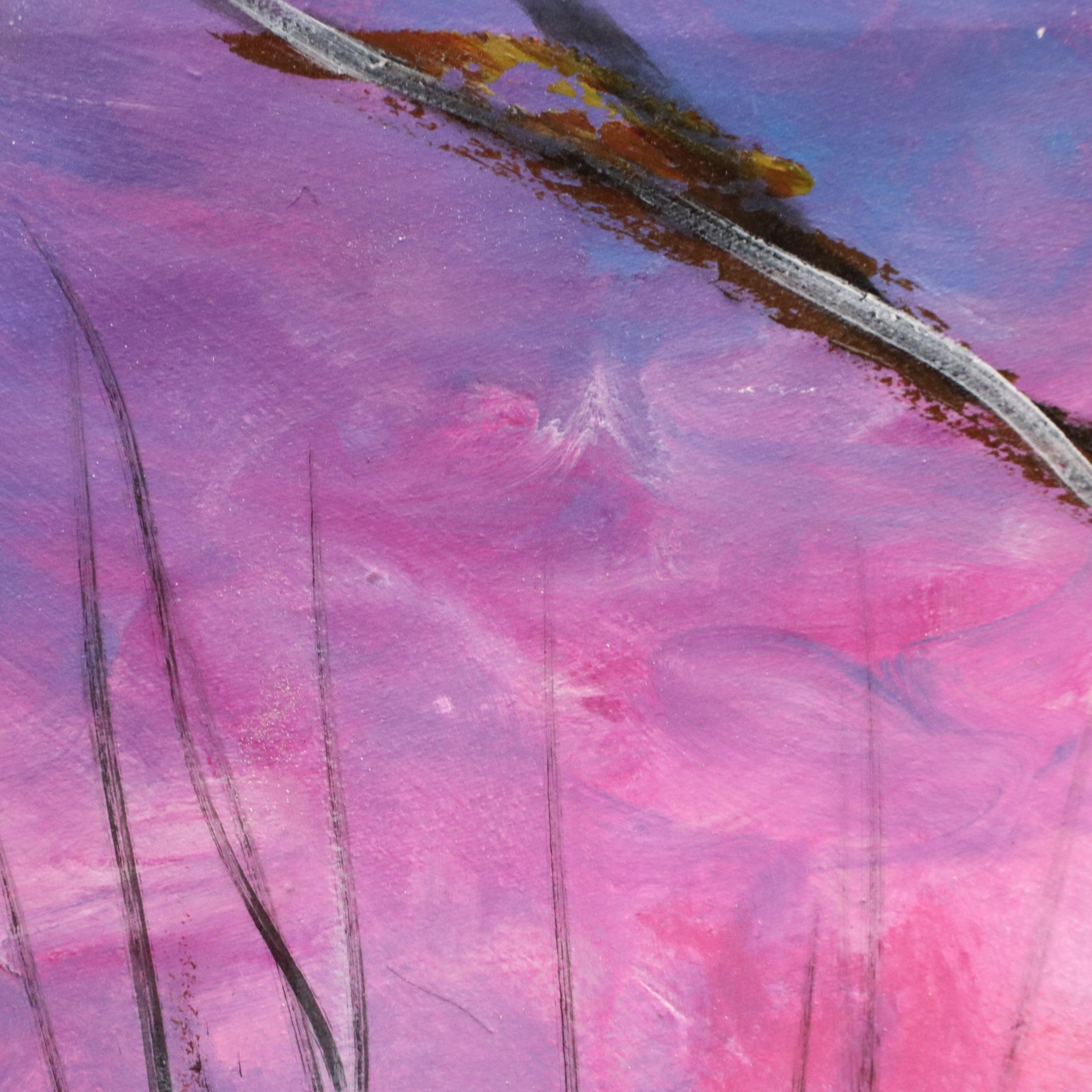 Bayo Ogundele Oil Painting of Bird, 21st Century