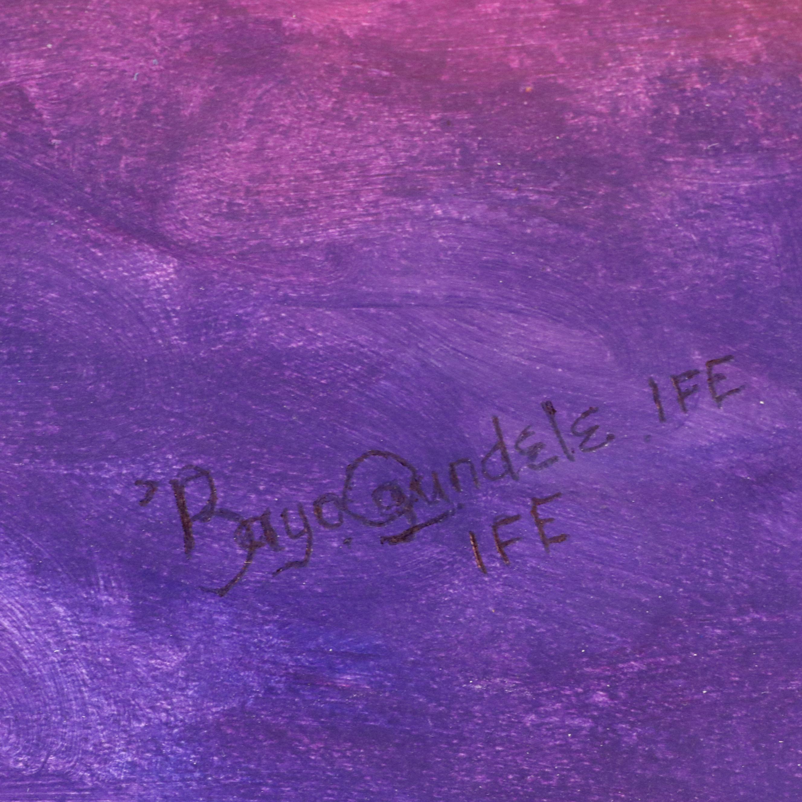 Bayo Ogundele Oil Painting of Bird, 21st Century