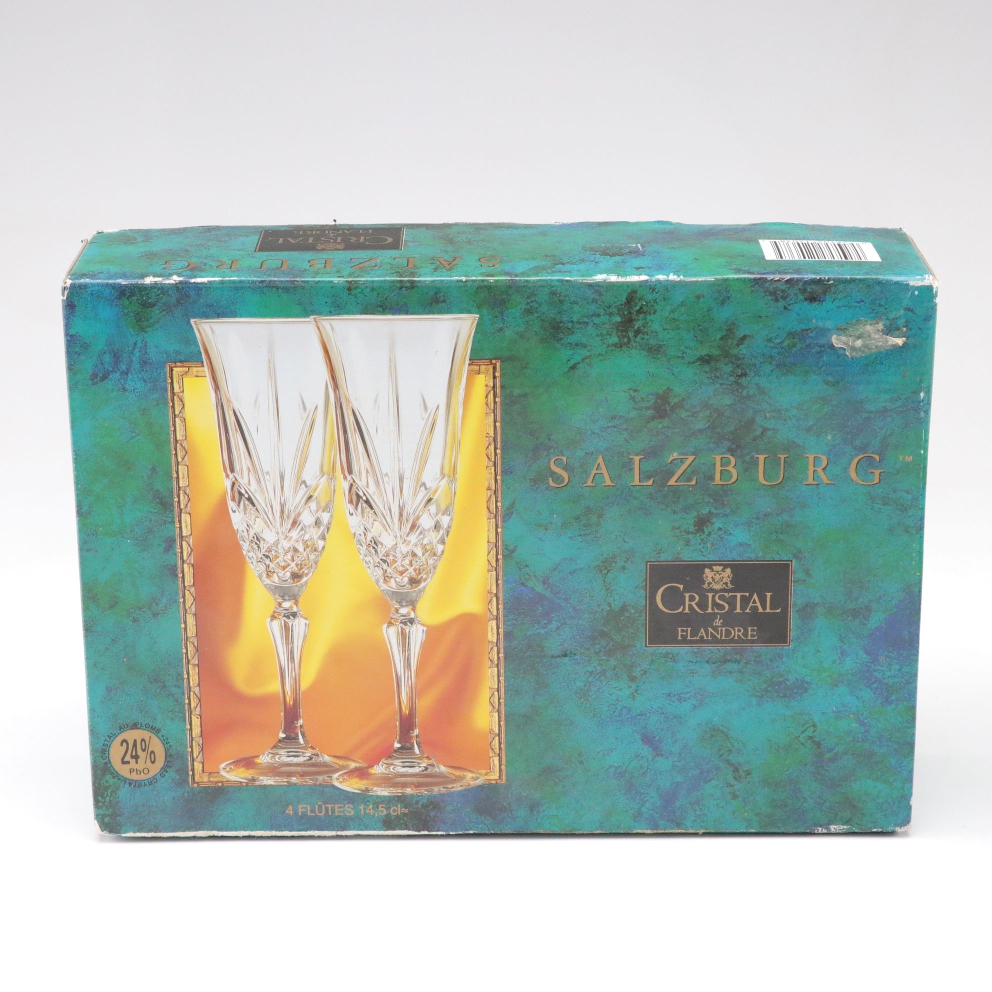 Cristal de Flandre "Salzburg" Crystal Champagne Glasses & More