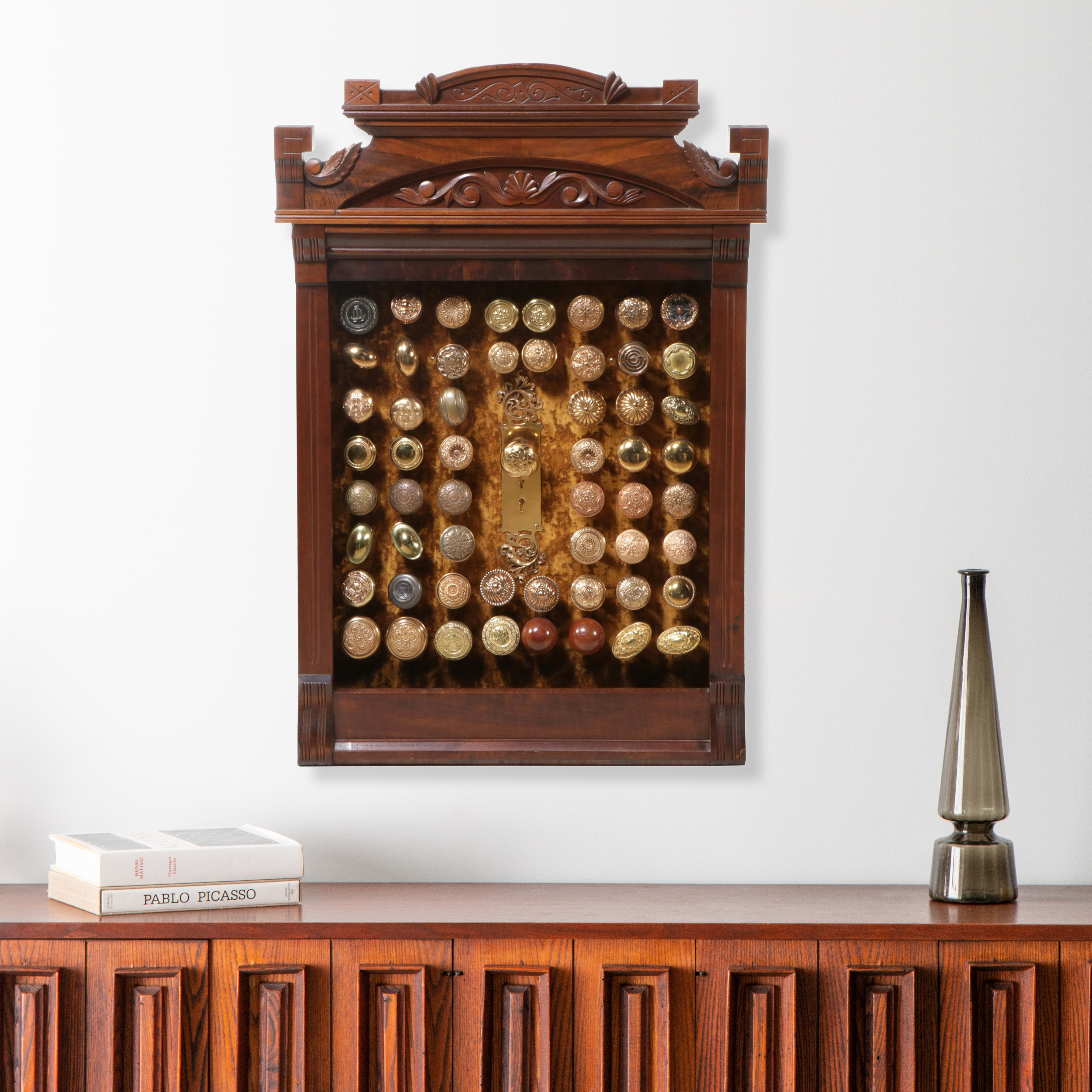 Doorknob Collection in Reclaimed Victorian Style Cabinet Frame
