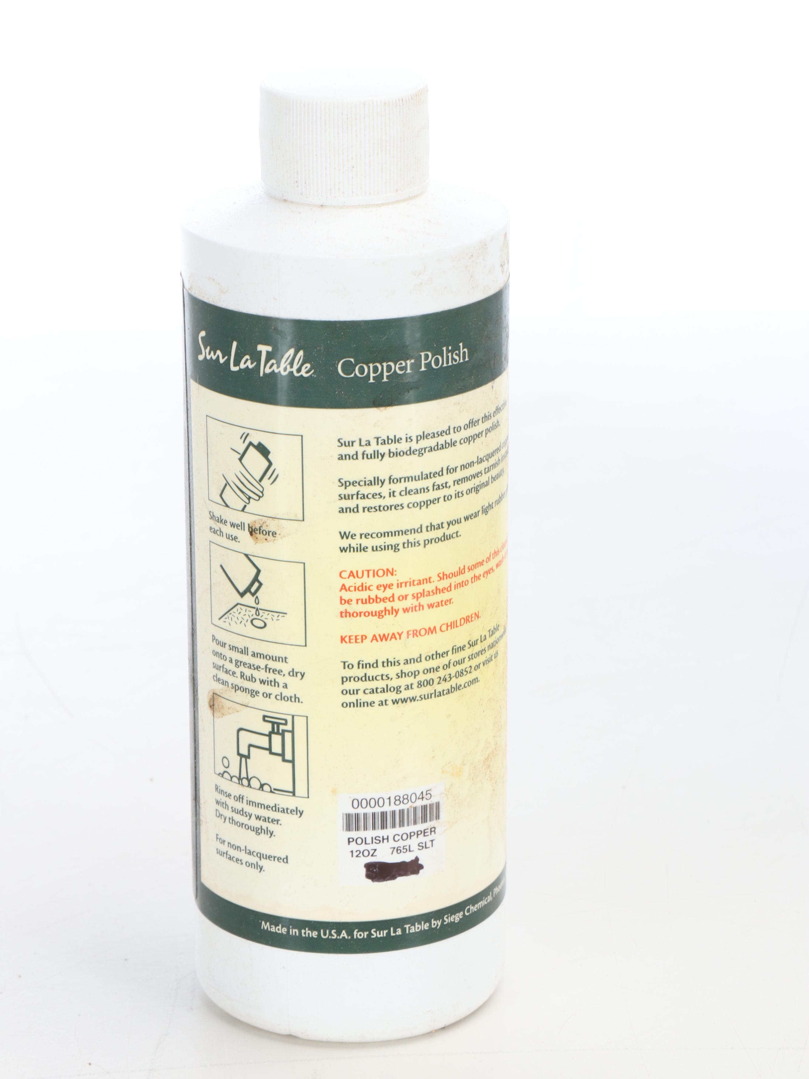 Copper Pot Rack Wall Shelf with Copper Polish and Additional Hardware