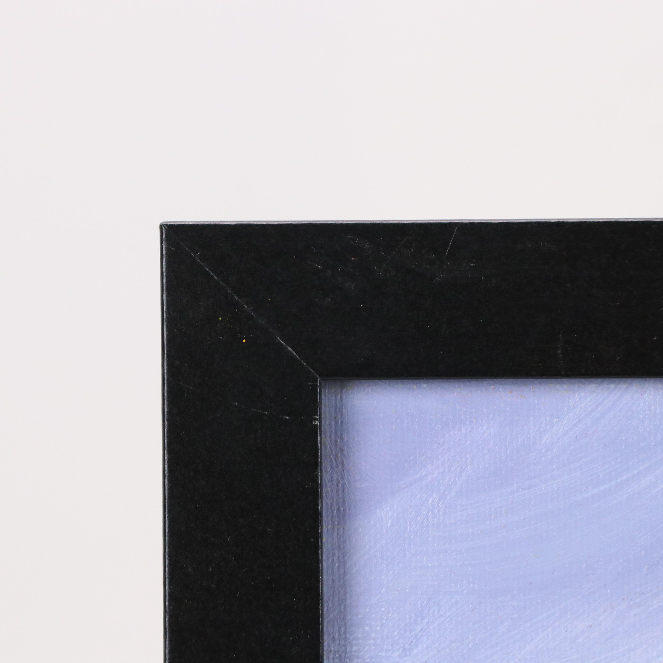 Impressionistic Mountain Landscape Oil Painting with Colorful Foliage