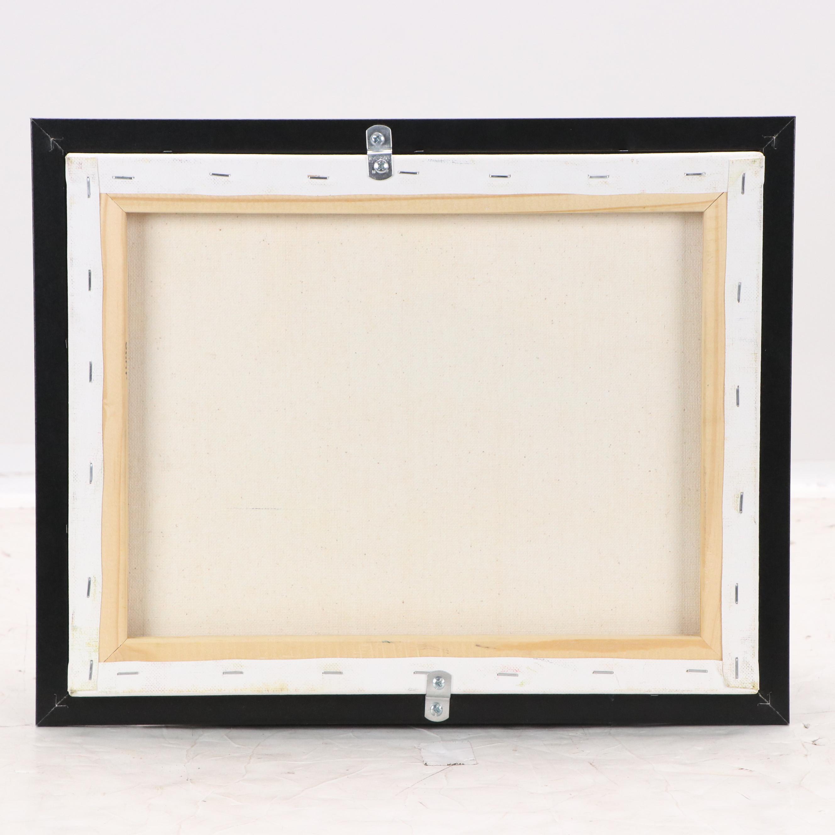 Impressionistic Mountain Landscape Oil Painting with Colorful Foliage