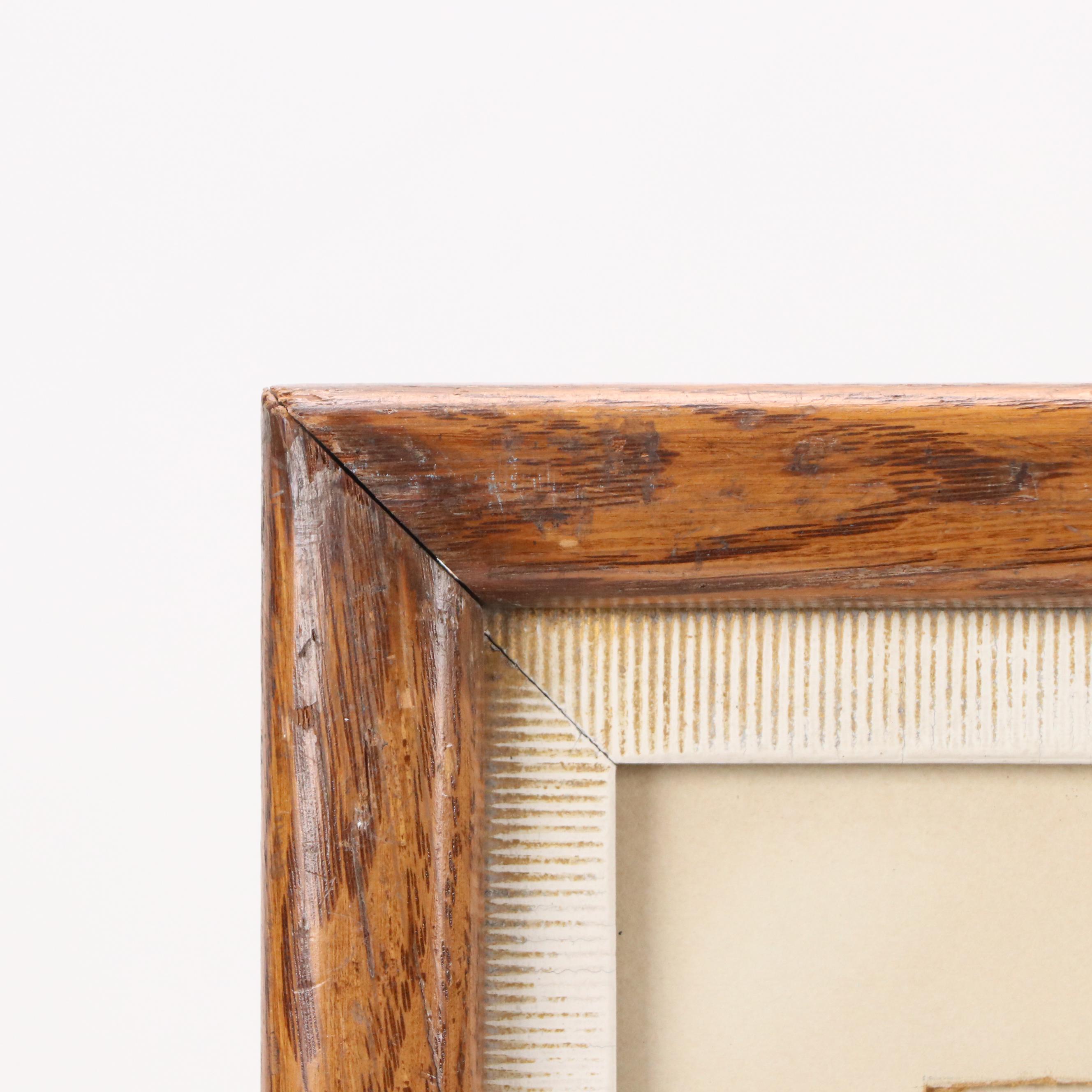 Stephen Parrish Etching "A Winter's Day, Windsor, Nova Scotia," 1889