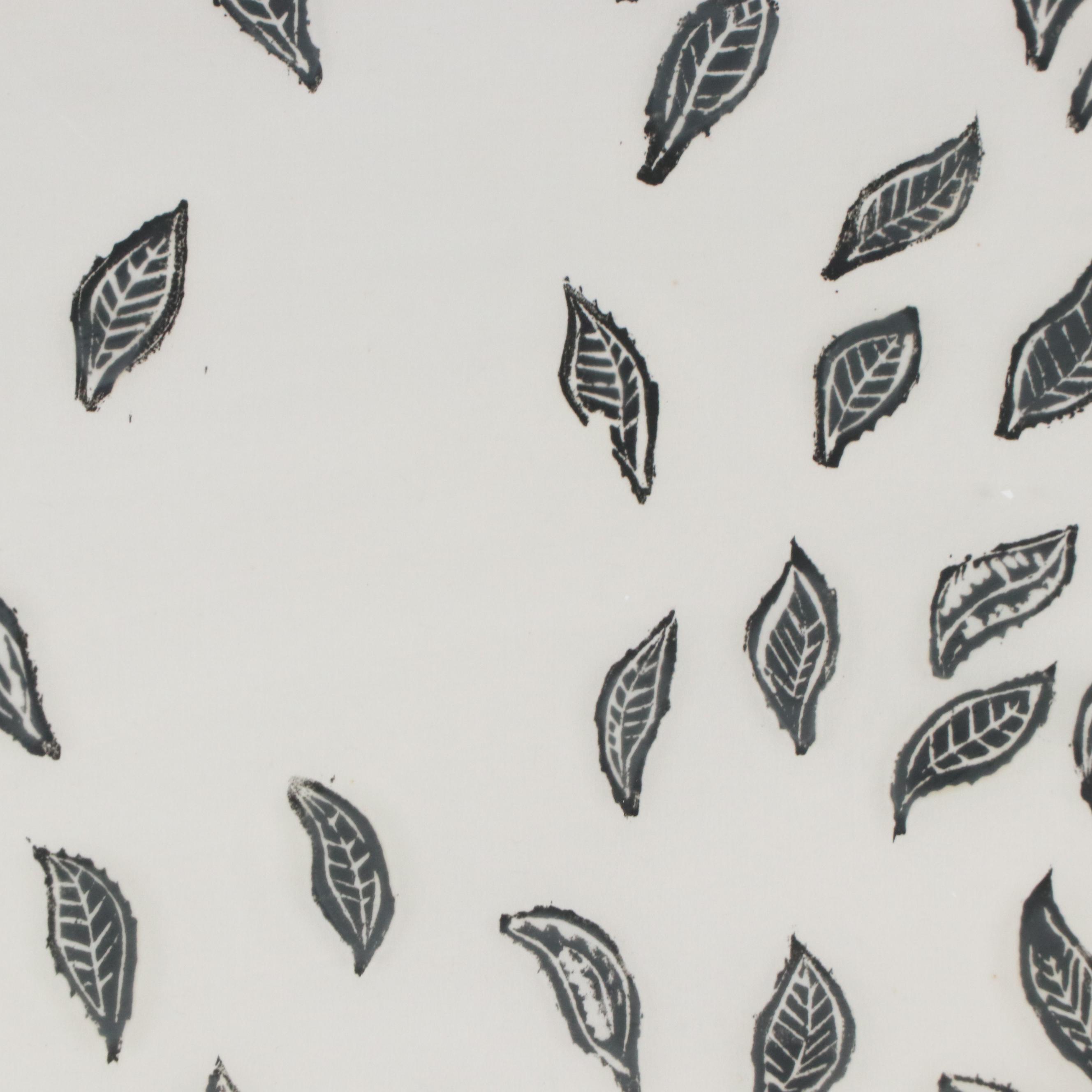 Stephen French Gilson Figural Linocut of Icarus Falling, 1989