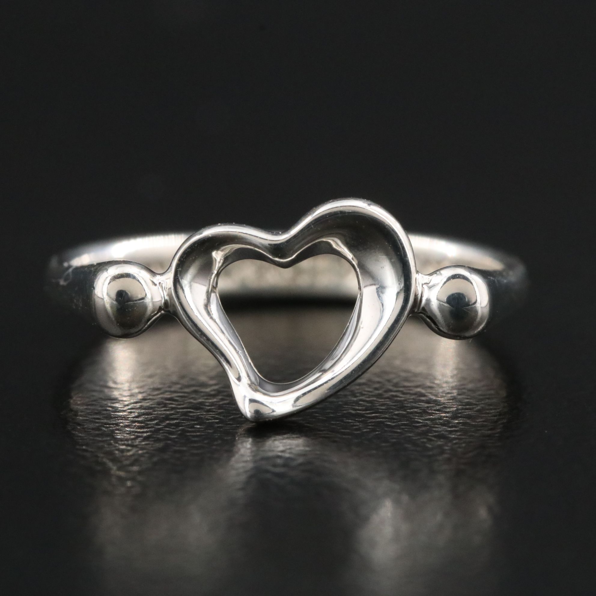 Elsa Peretti for Tiffany & Co. Open Heart Sterling Ring