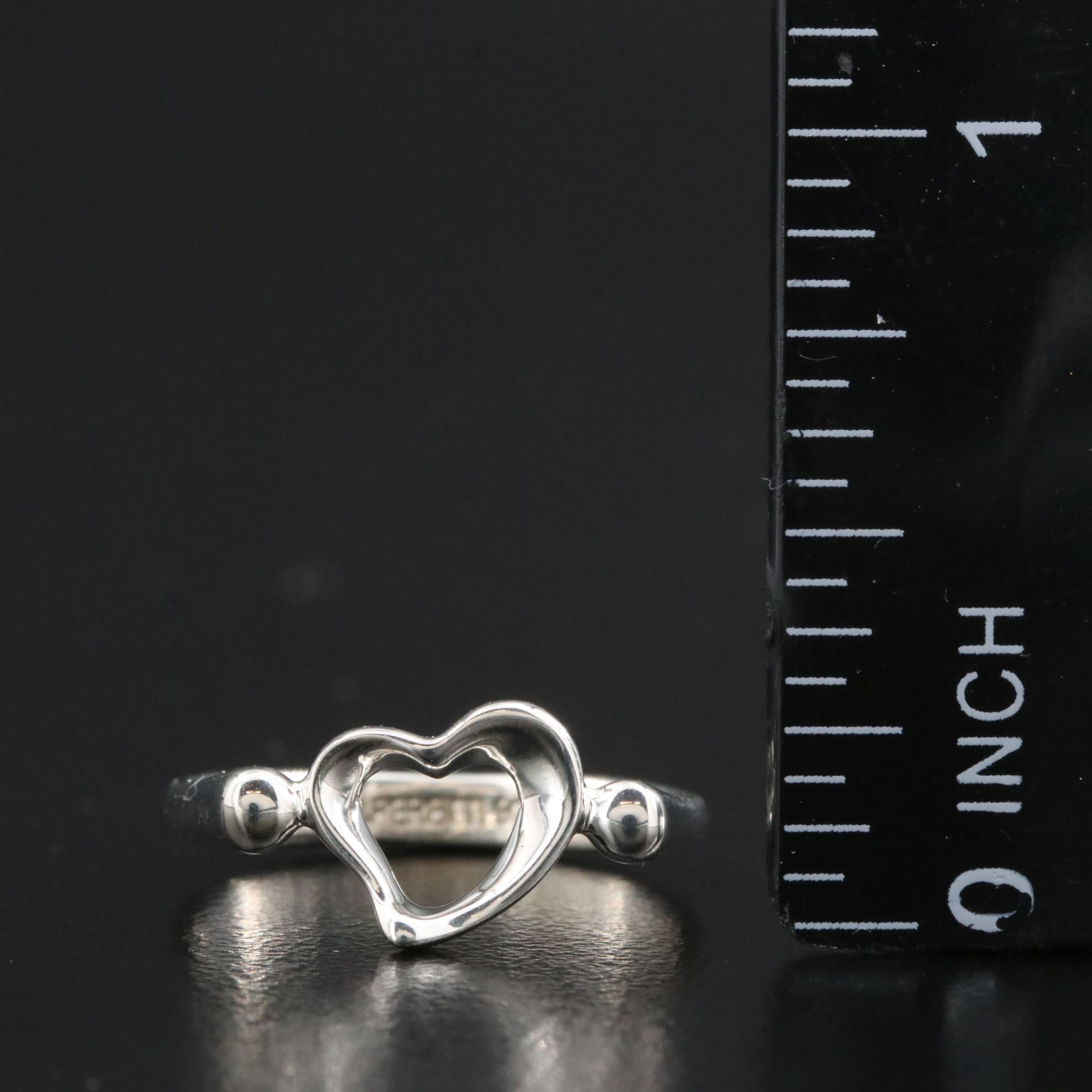 Elsa Peretti for Tiffany & Co. Open Heart Sterling Ring