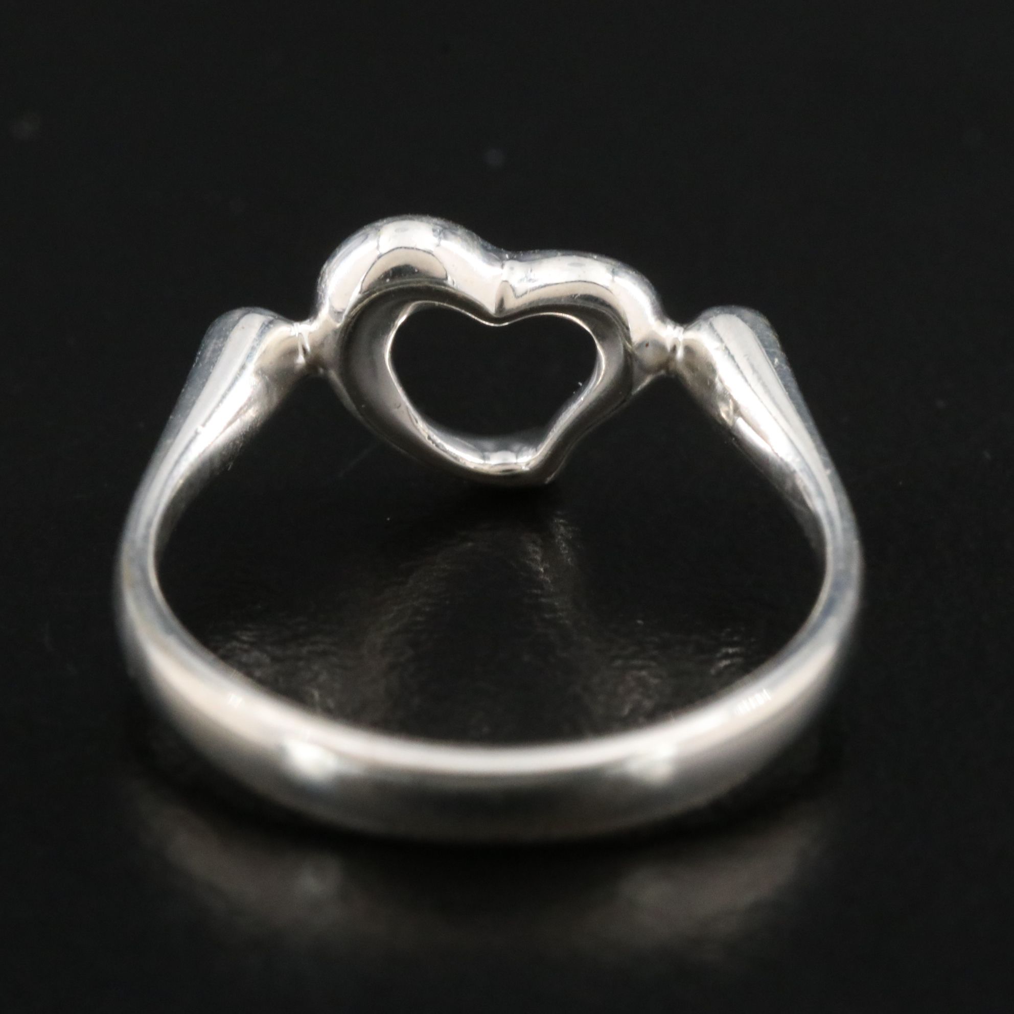 Elsa Peretti for Tiffany & Co. Open Heart Sterling Ring
