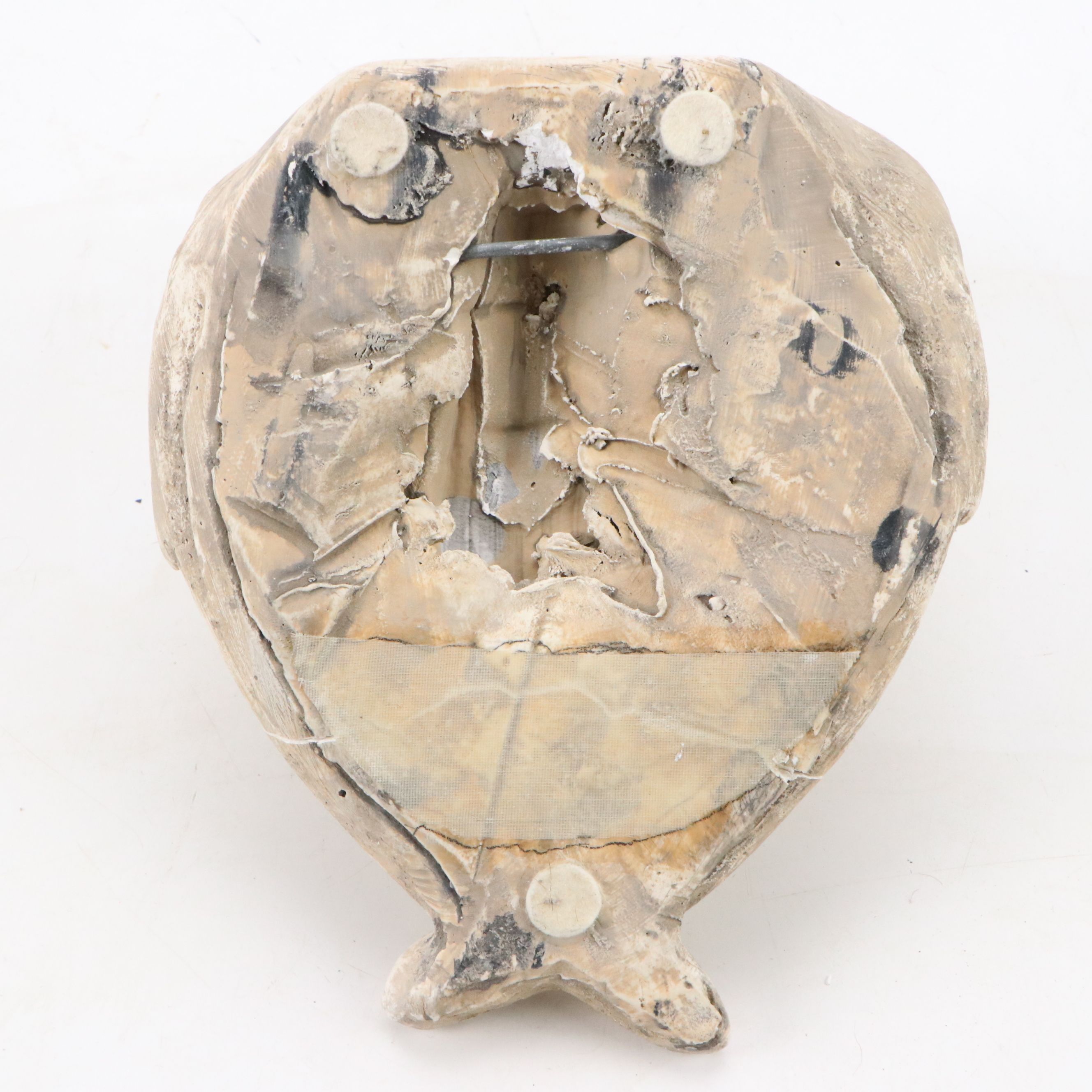 Winged Cherub Plaster Wall Sconce