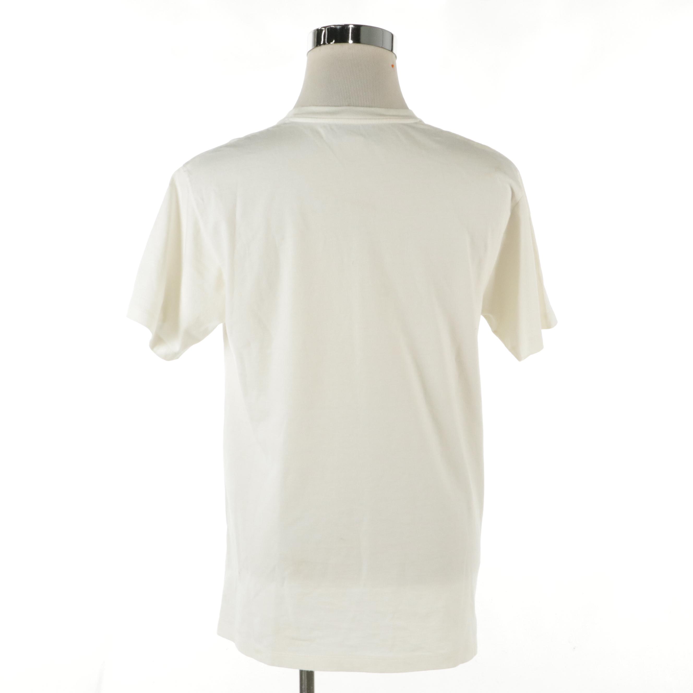 Men's Gucci Sequin and Rhinestone Embellished "Love Waves" Cotton T-Shirt