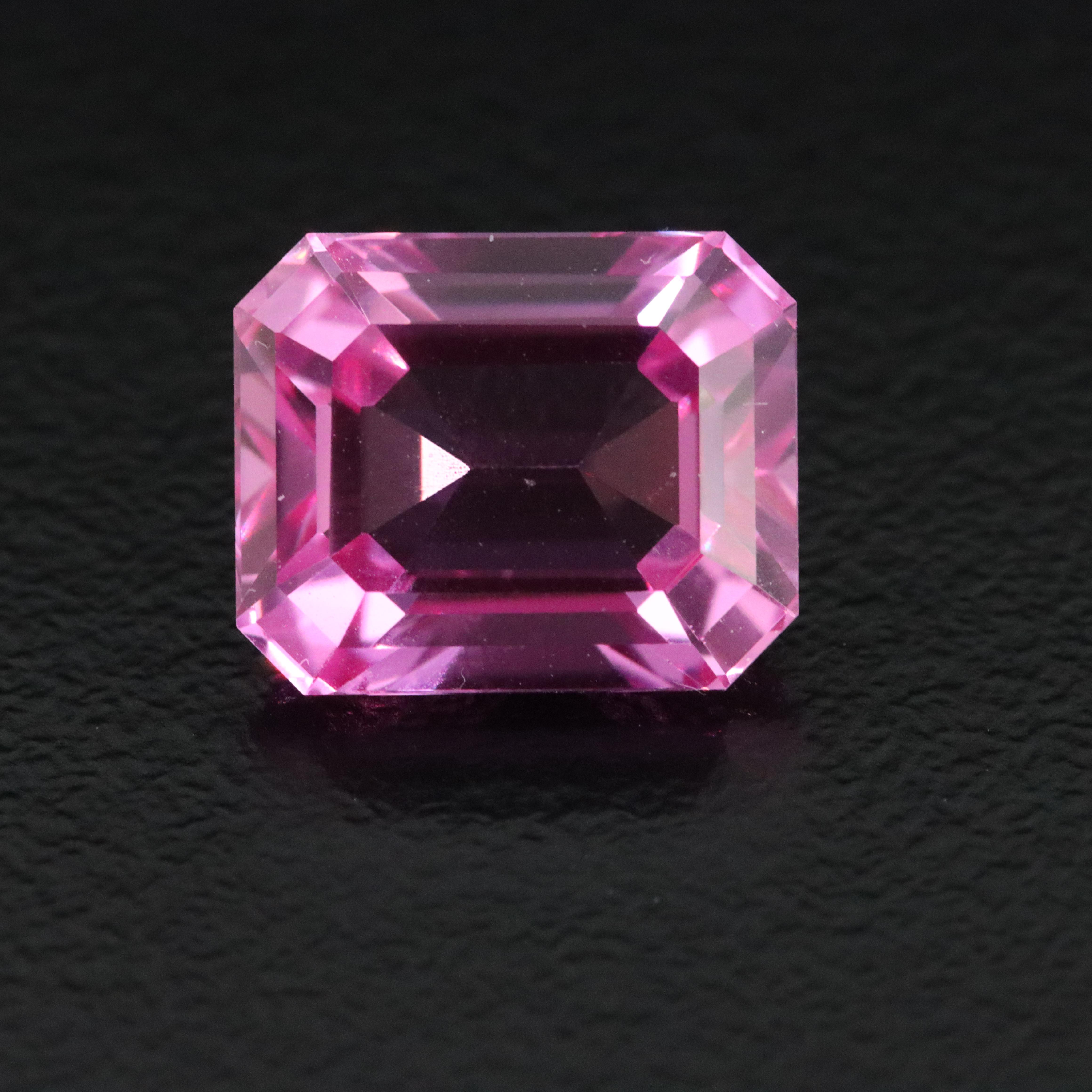 Loose 6.70 CT Lab Grown Sapphire